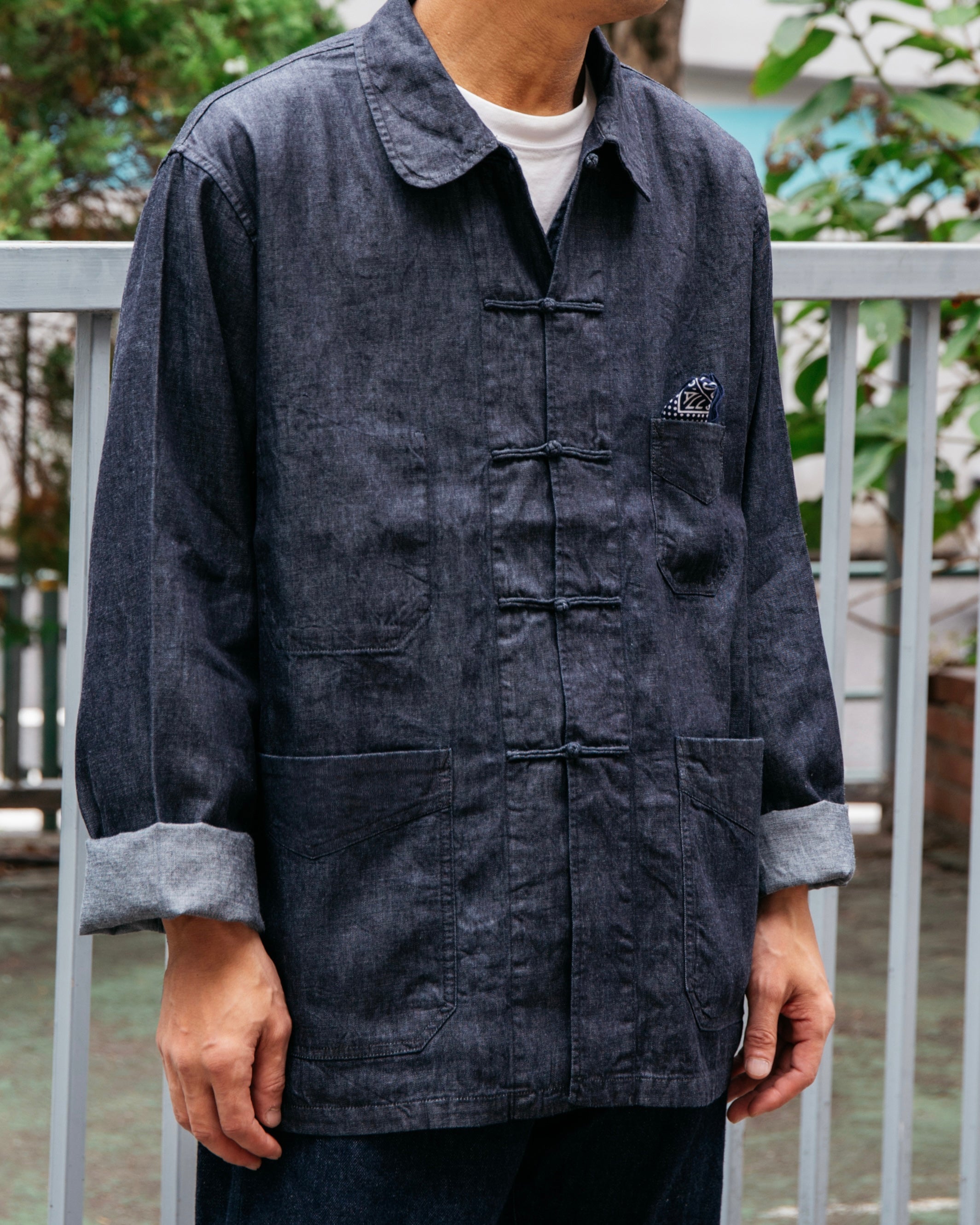 #3107-LDI POST Chinois : light denim indigo