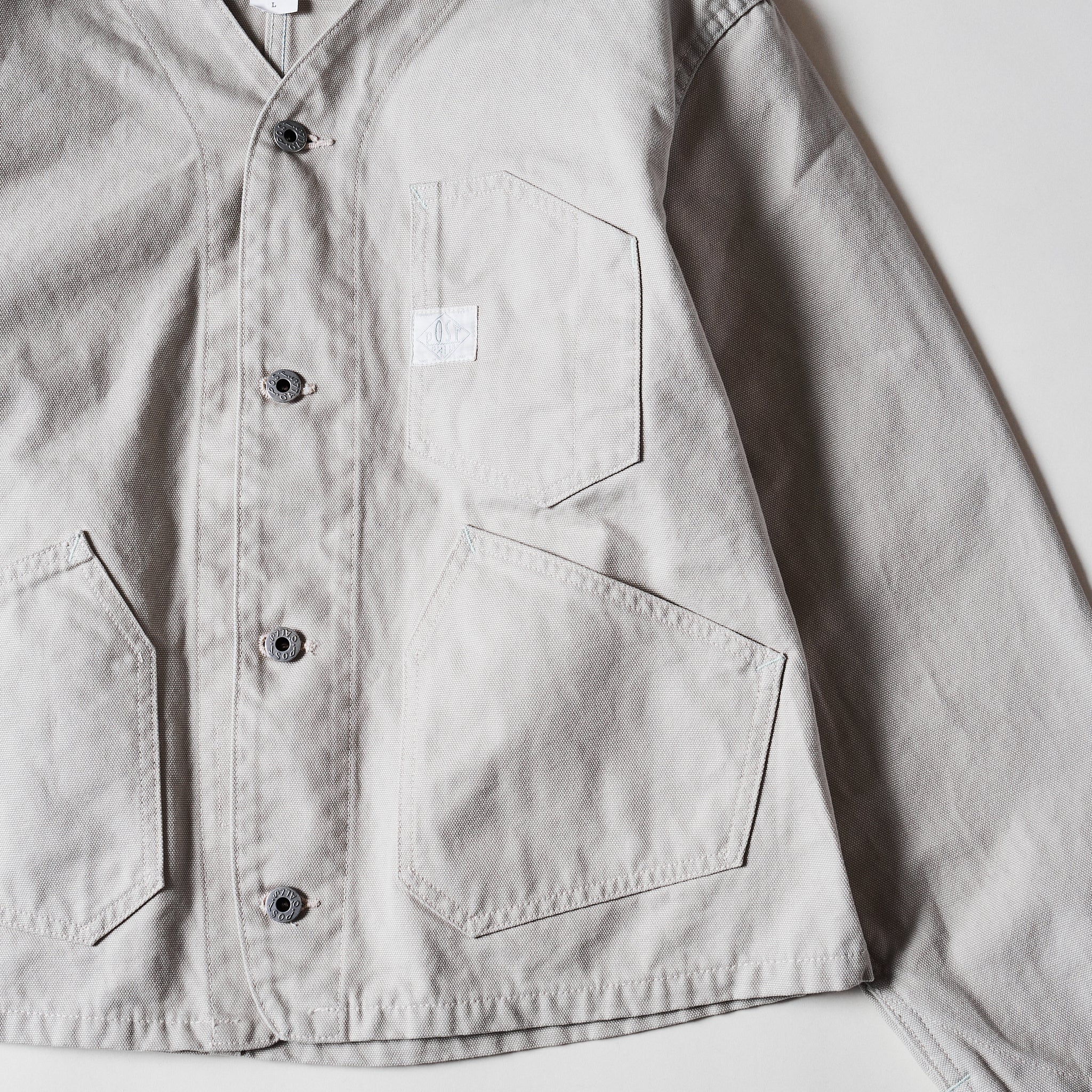#1104-COS Stoker's Jacket : cotton canvas stone