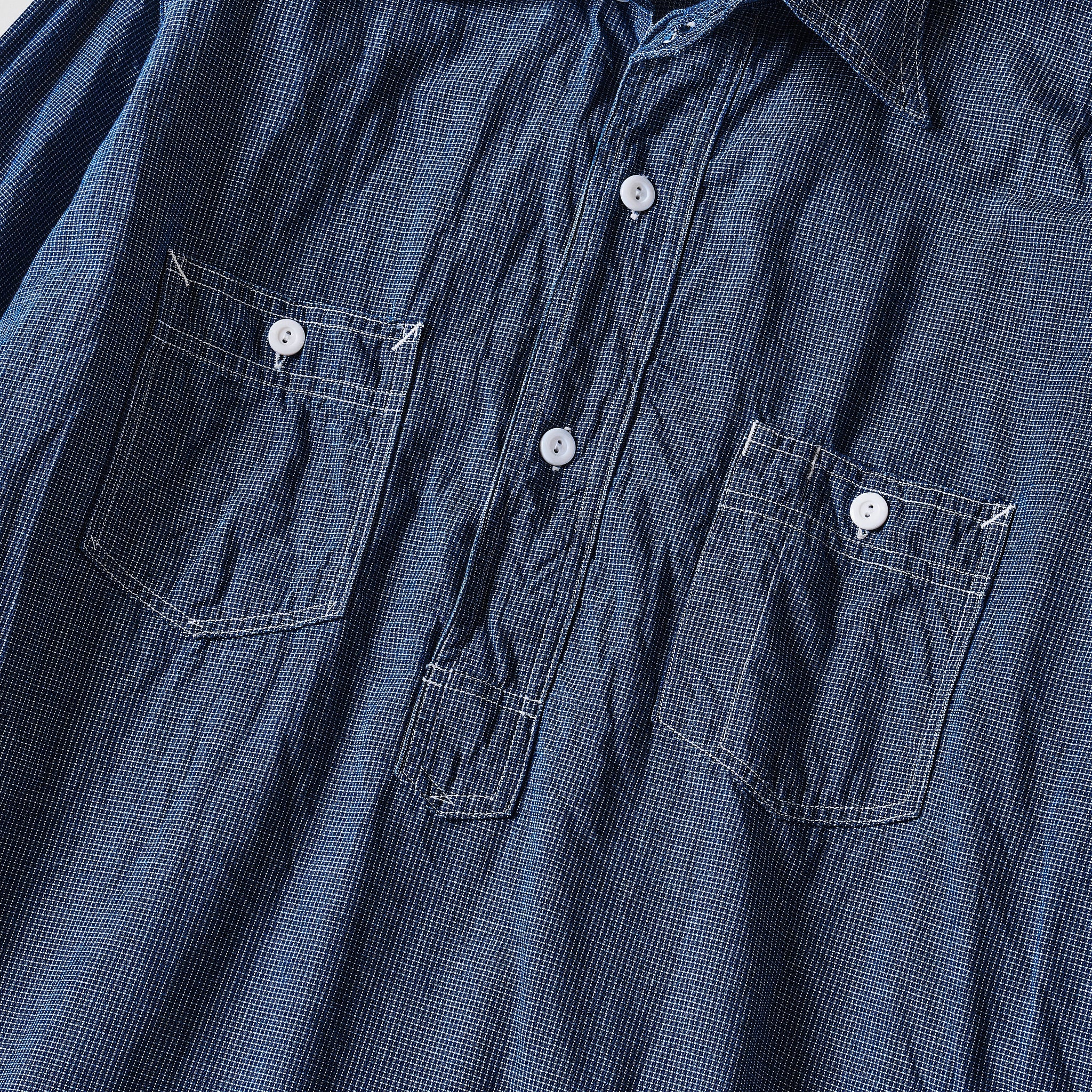 #1202-IC2 No.2 Shirt : indigo check 2 (23FW)