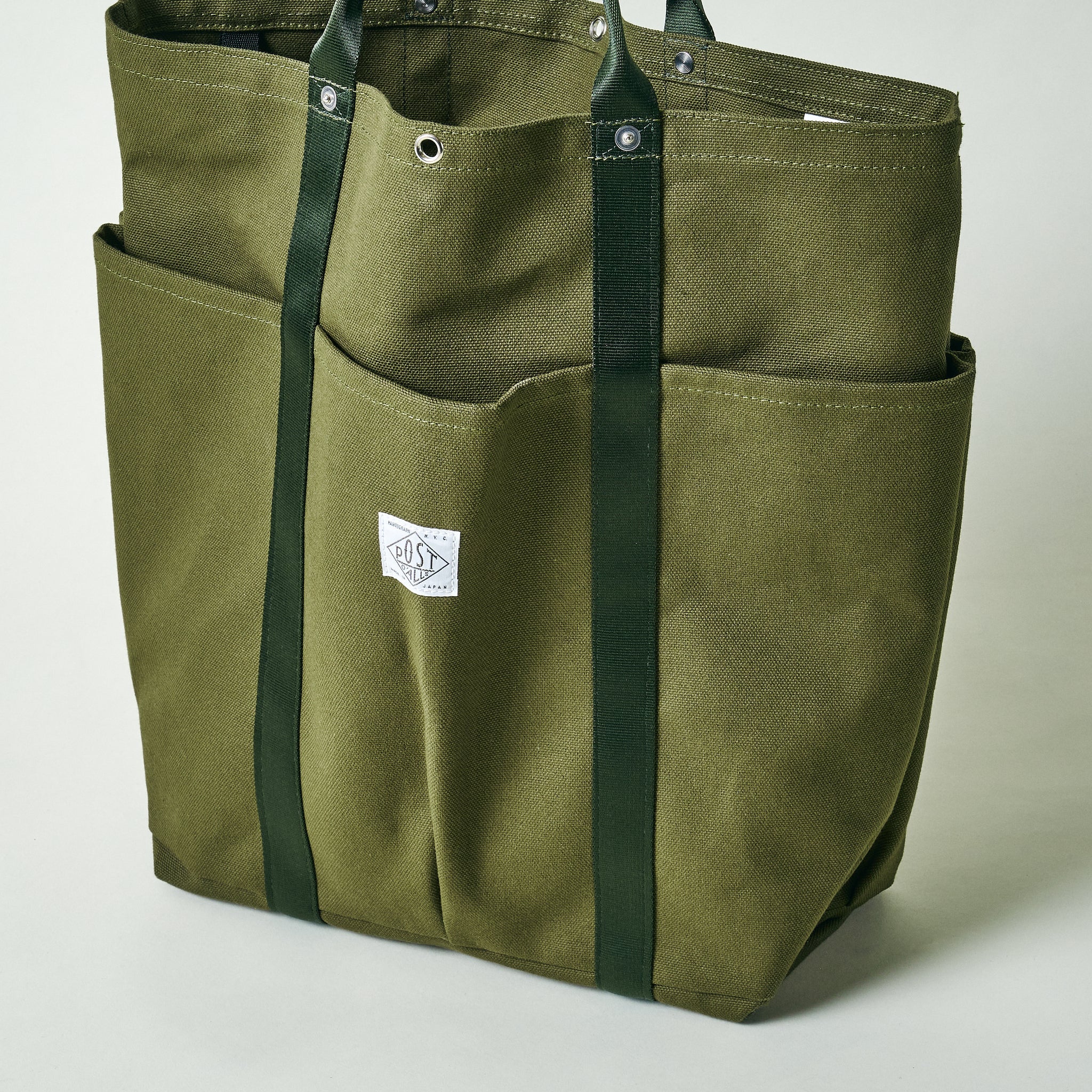 #4202-CO POS-Tote 2 : cotton canvas olive