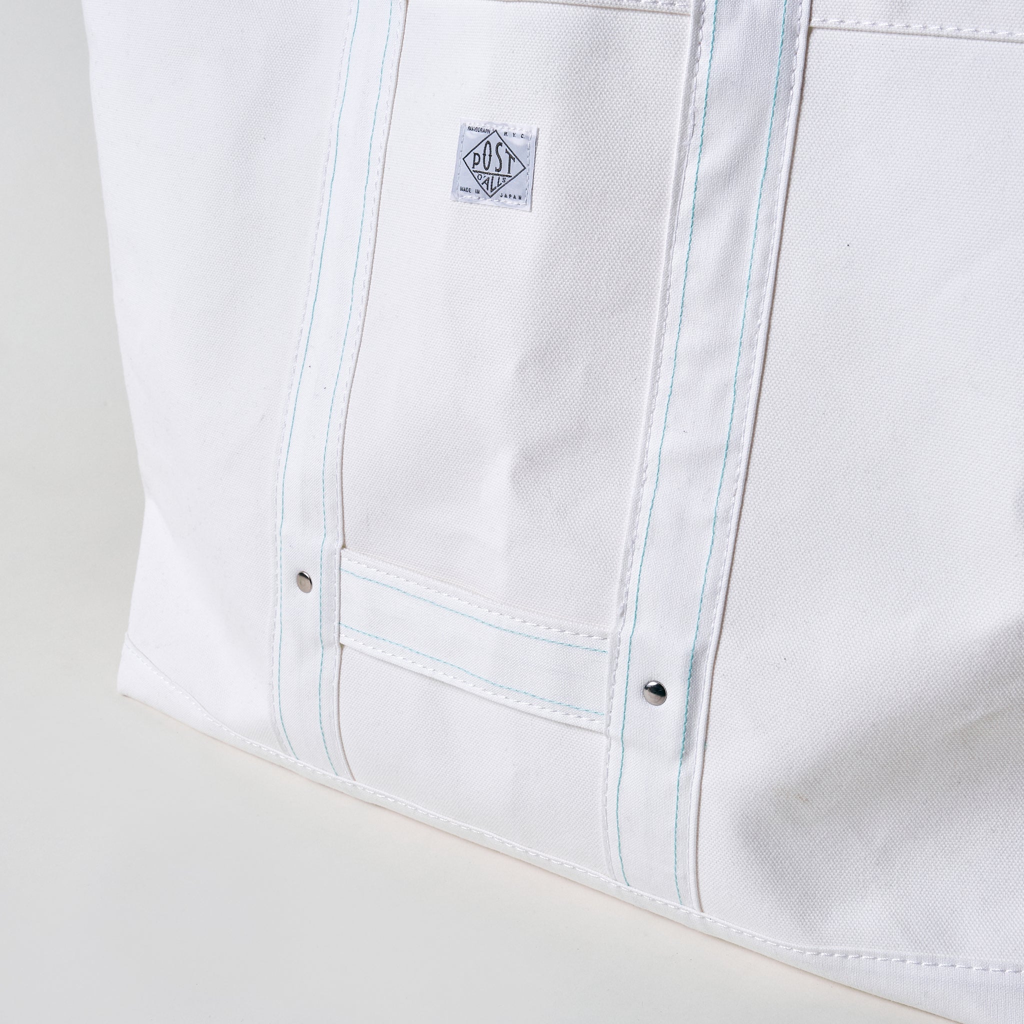 #4204-CW Bell Tote (L) : cotton canvas white