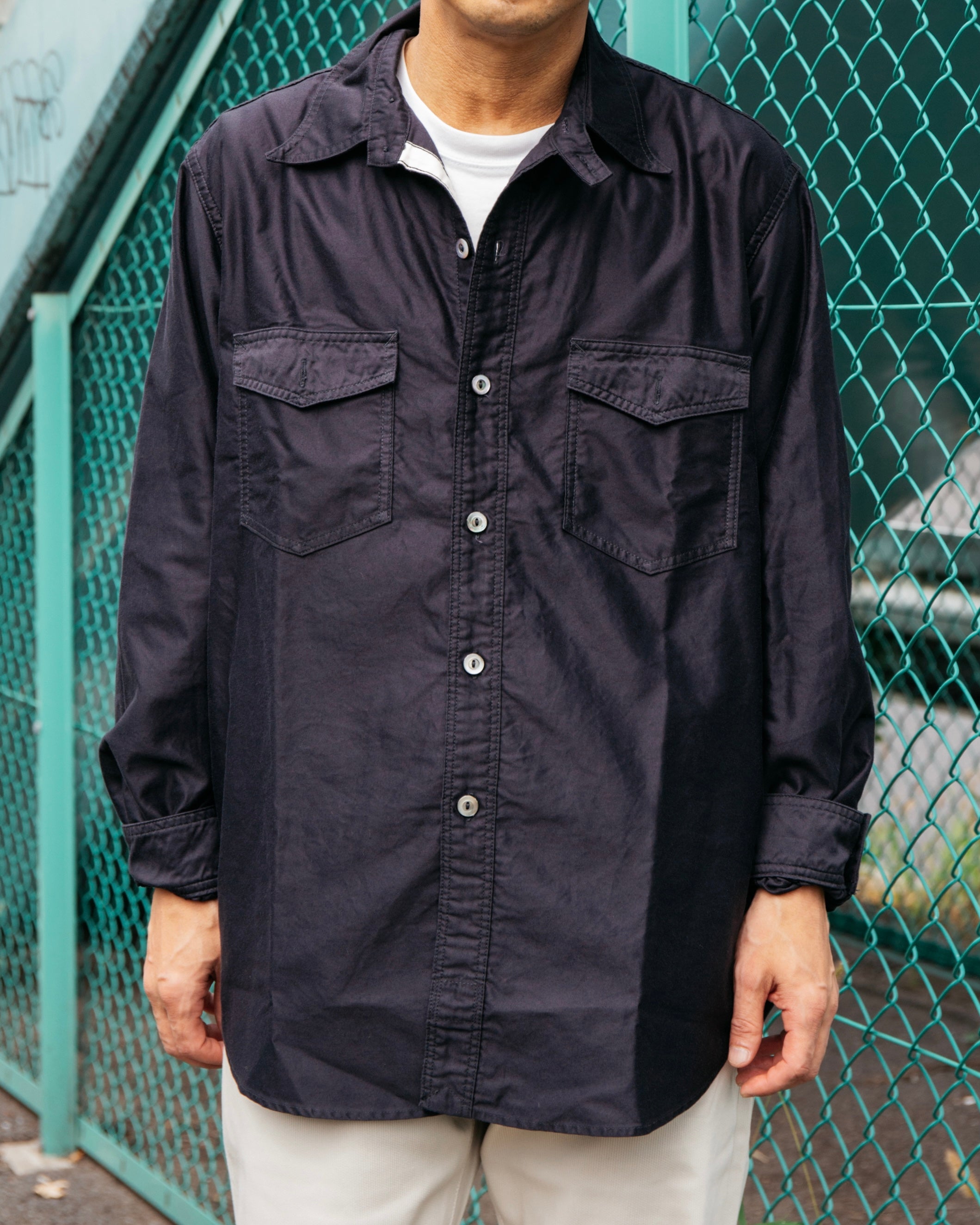#3216-LM2 The NAVY CUT 2 : light moleskin navy