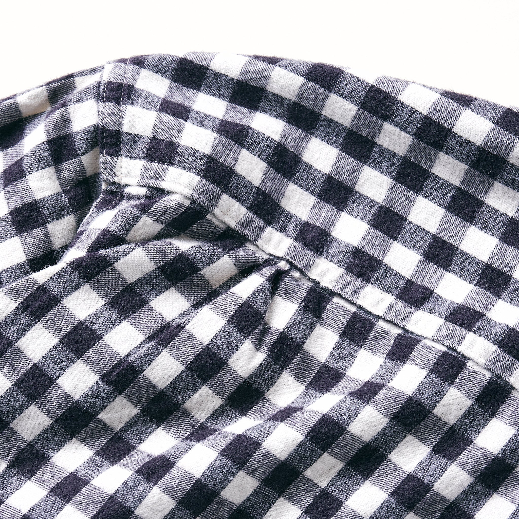 #1208-FBB New Shirt : flannel block check black