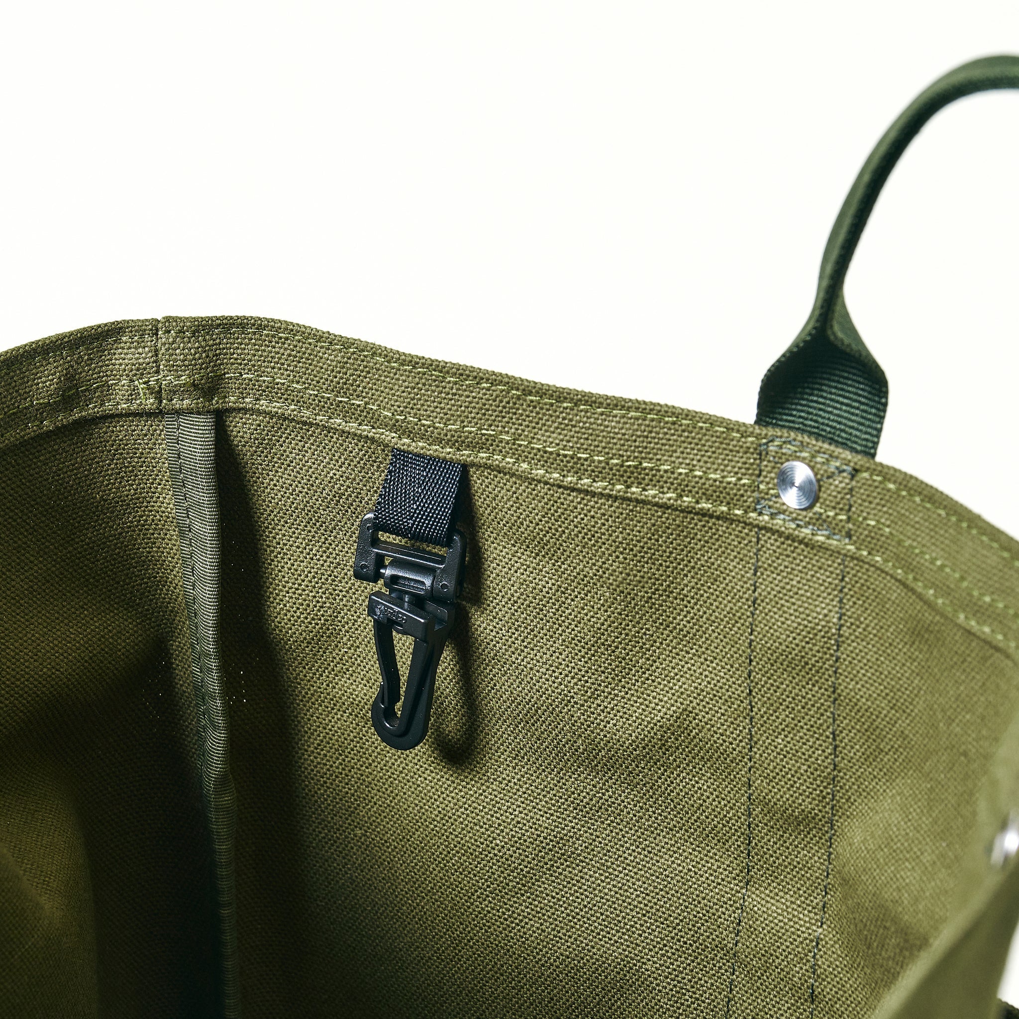#4202-CO POS-Tote 2 : cotton canvas olive