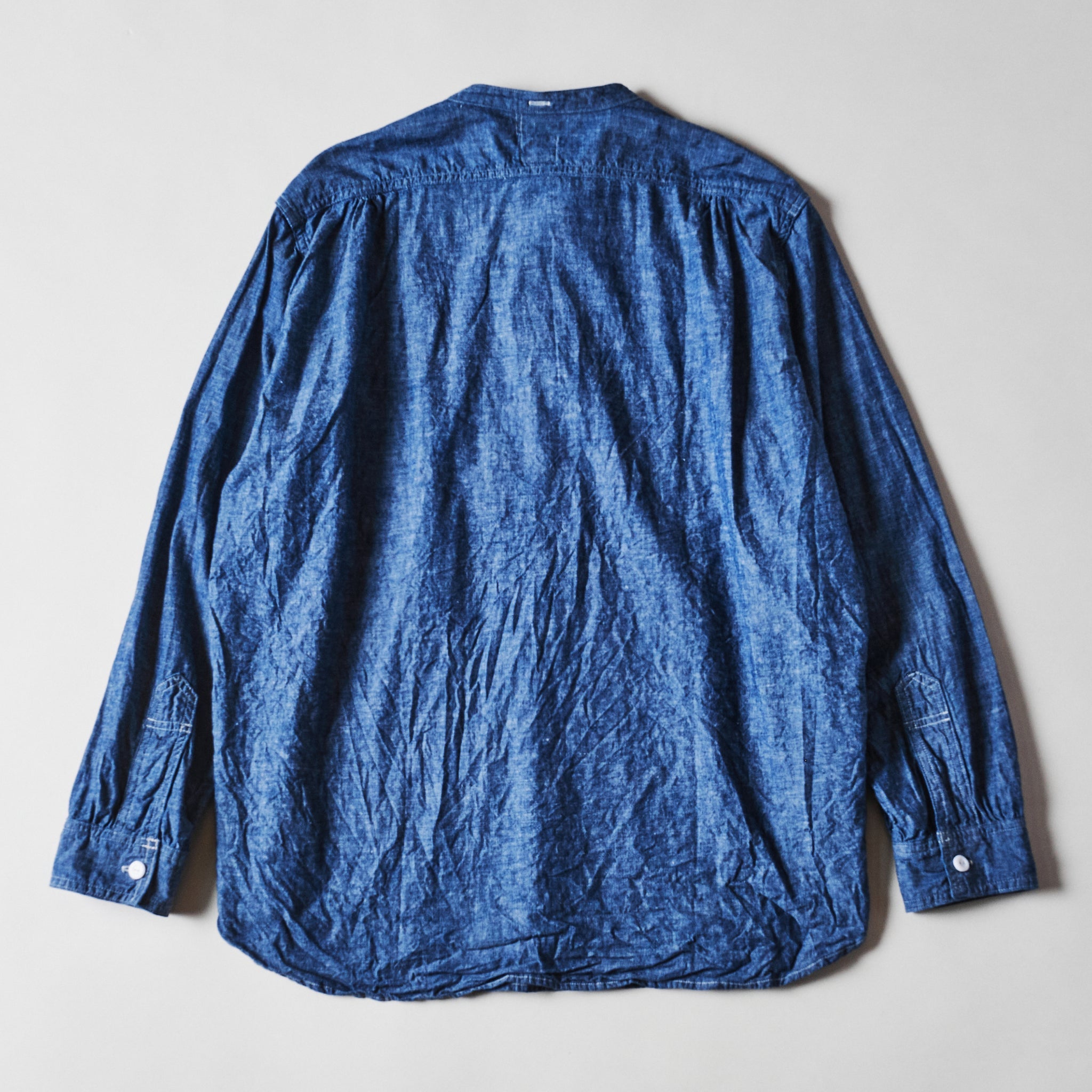 #1203-CC Band collar shirt : classic chambray (23FW)