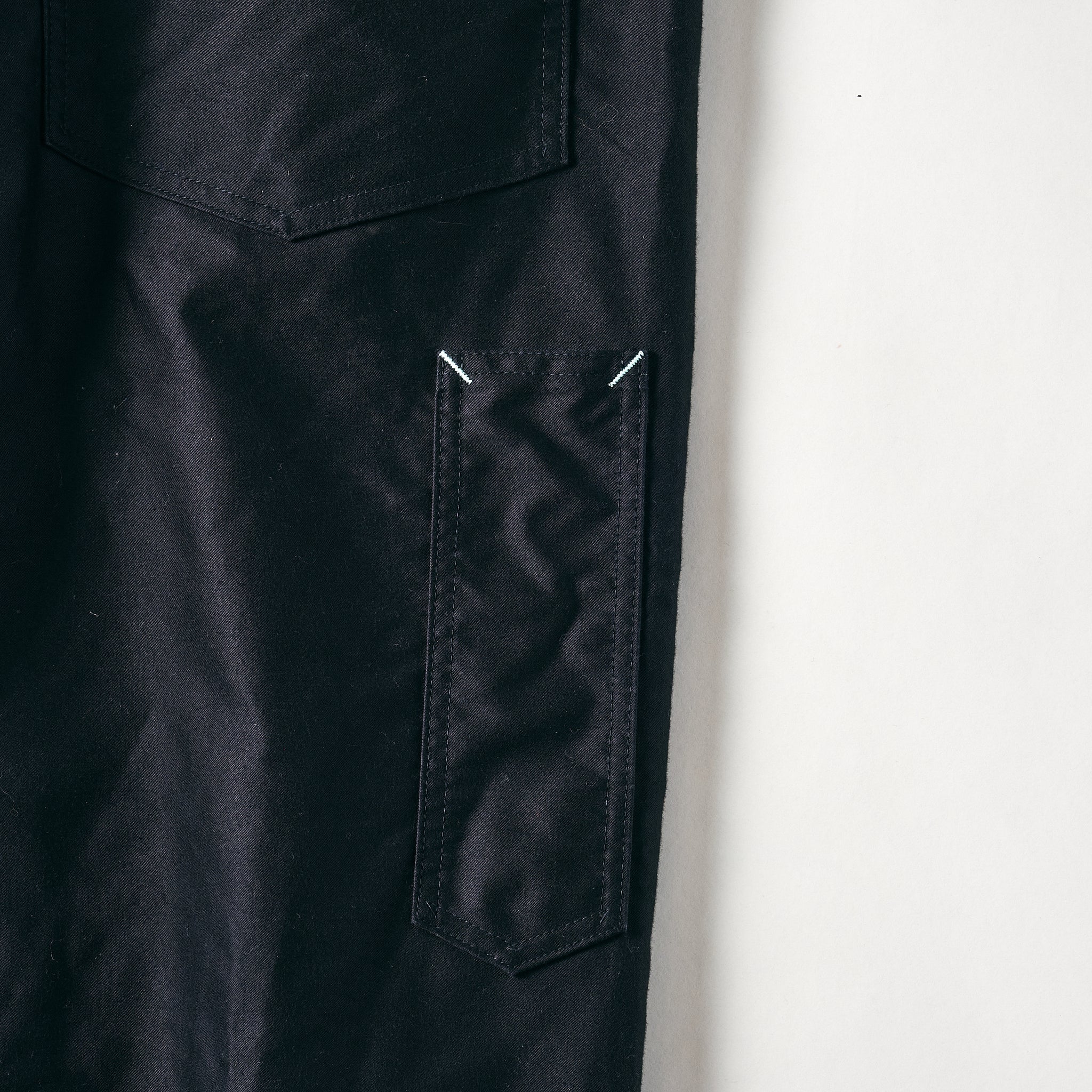 #1401-MB No.1 Overalls : vintage moleskin black