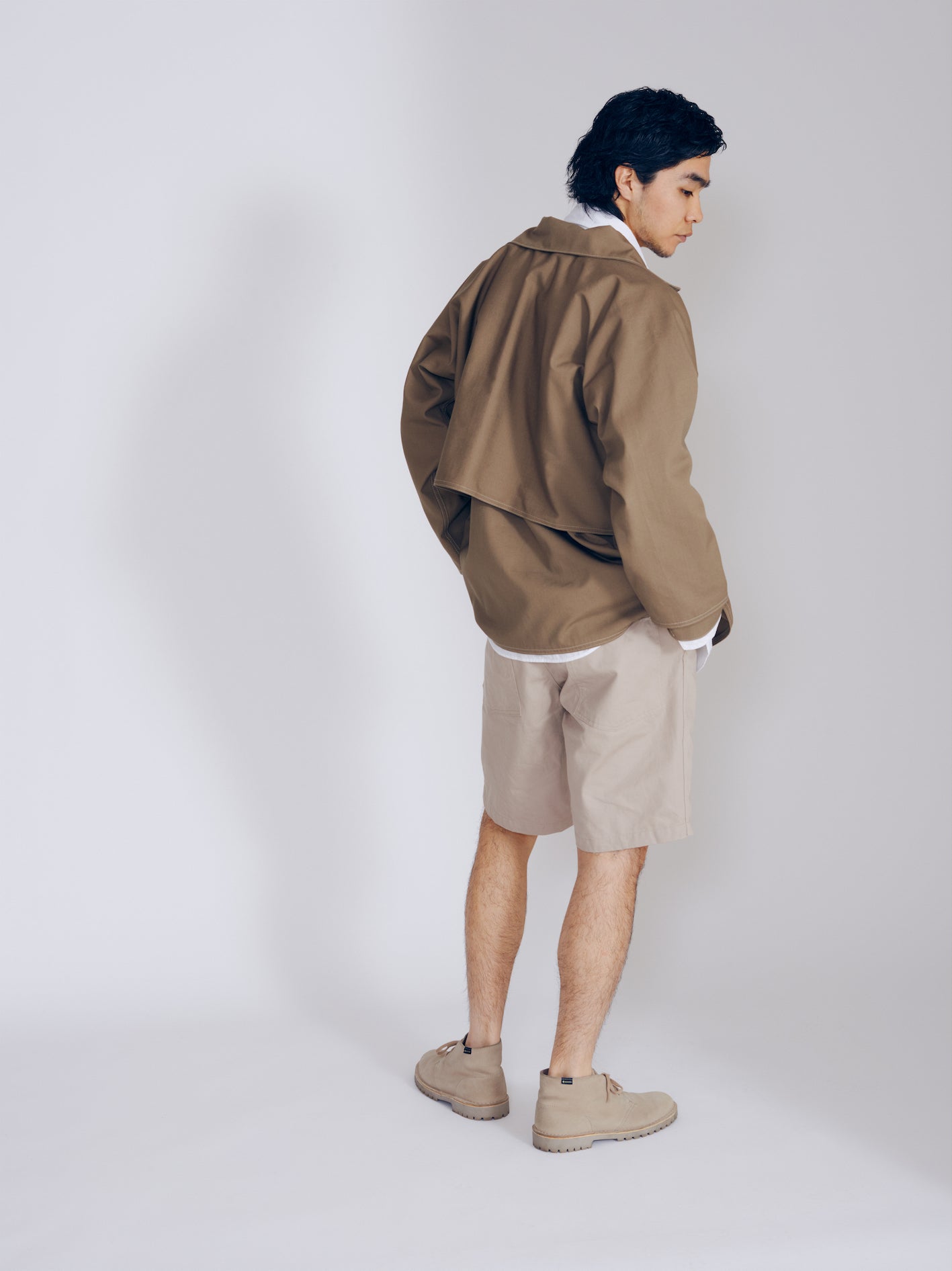#2133-CRK POST LOGGER : cotton ripstop khaki "Dead Stock"