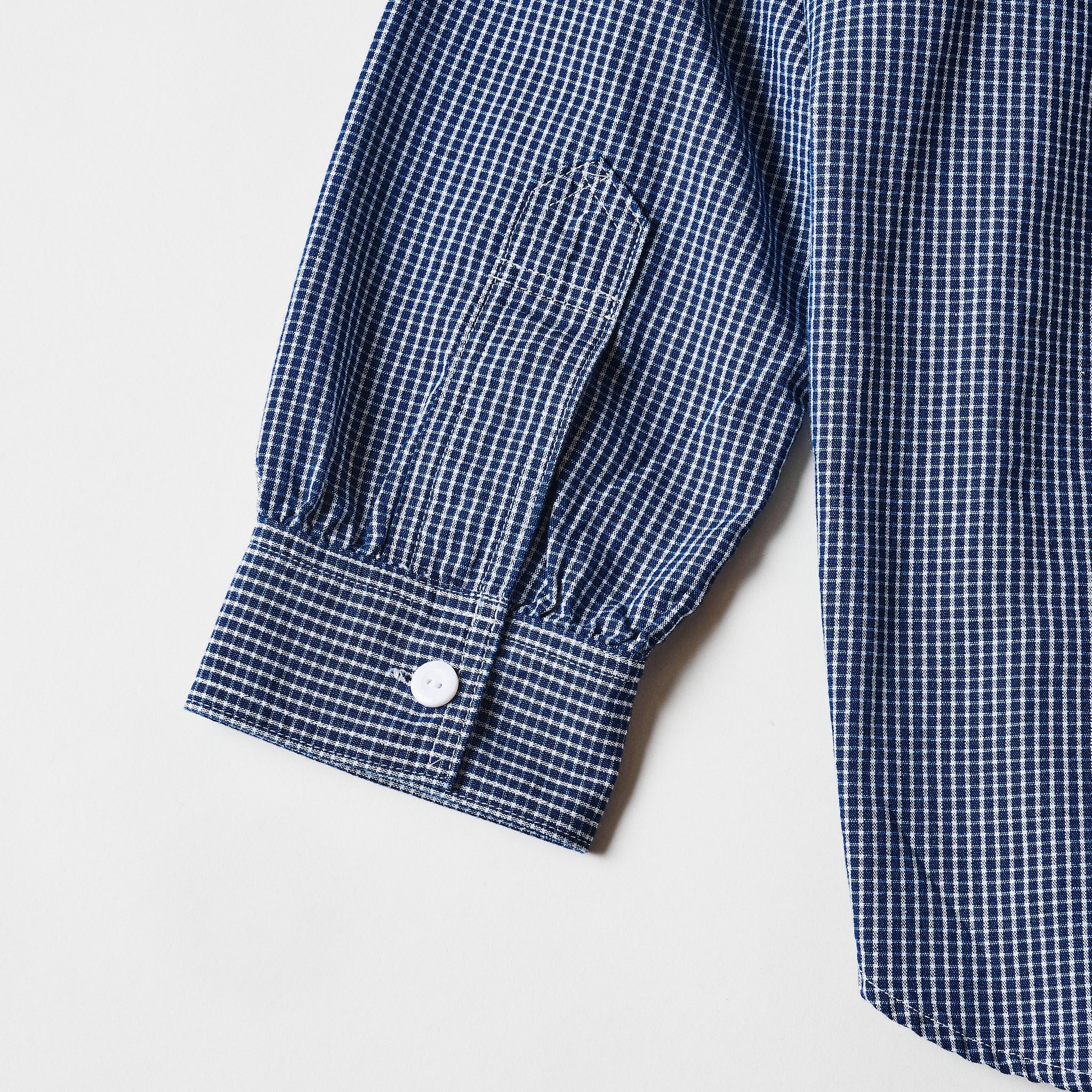 #1201-IC1 No.1 Shirt: indigo check 1