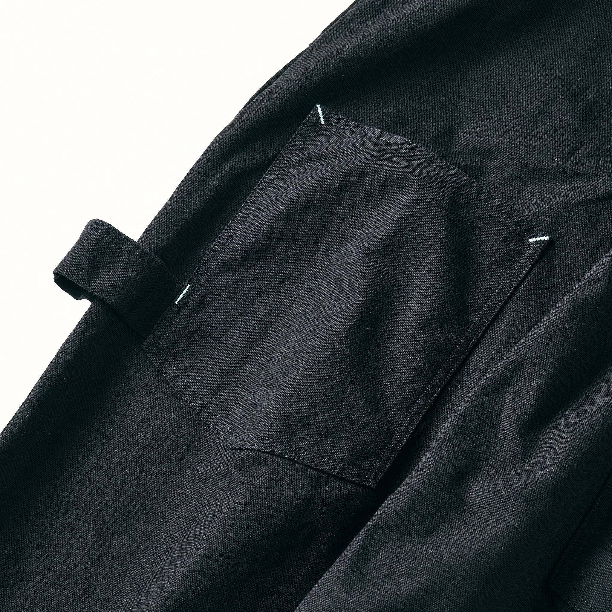 #1402-COB No.2 Overalls : cotton canvas black