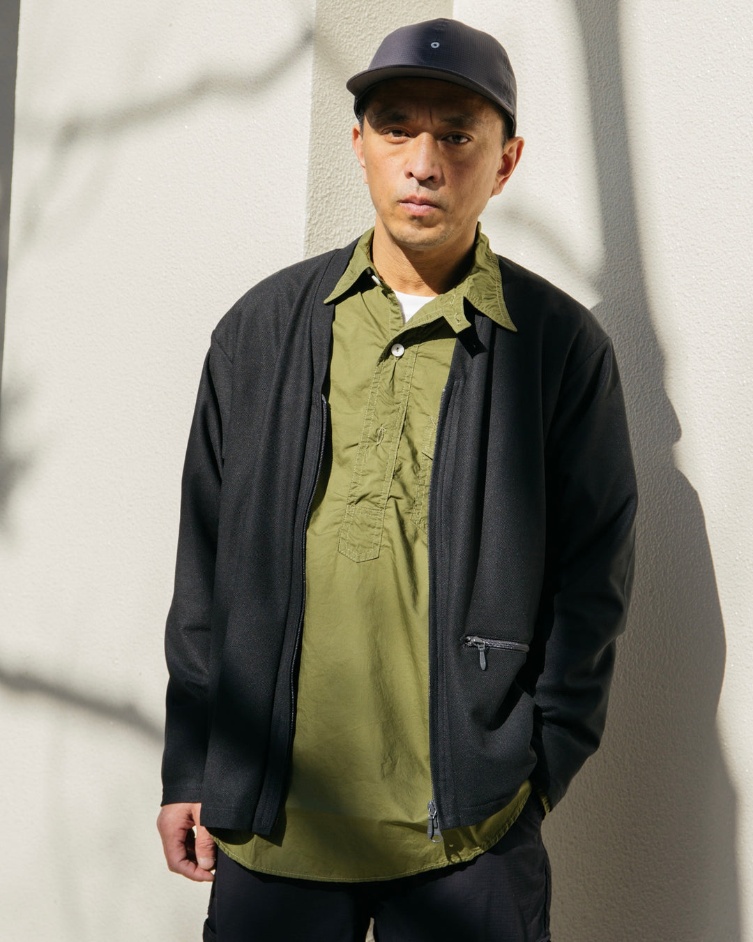 3213 CPO The NAVY CUT : cotton poplin olive – POST OʼALLS