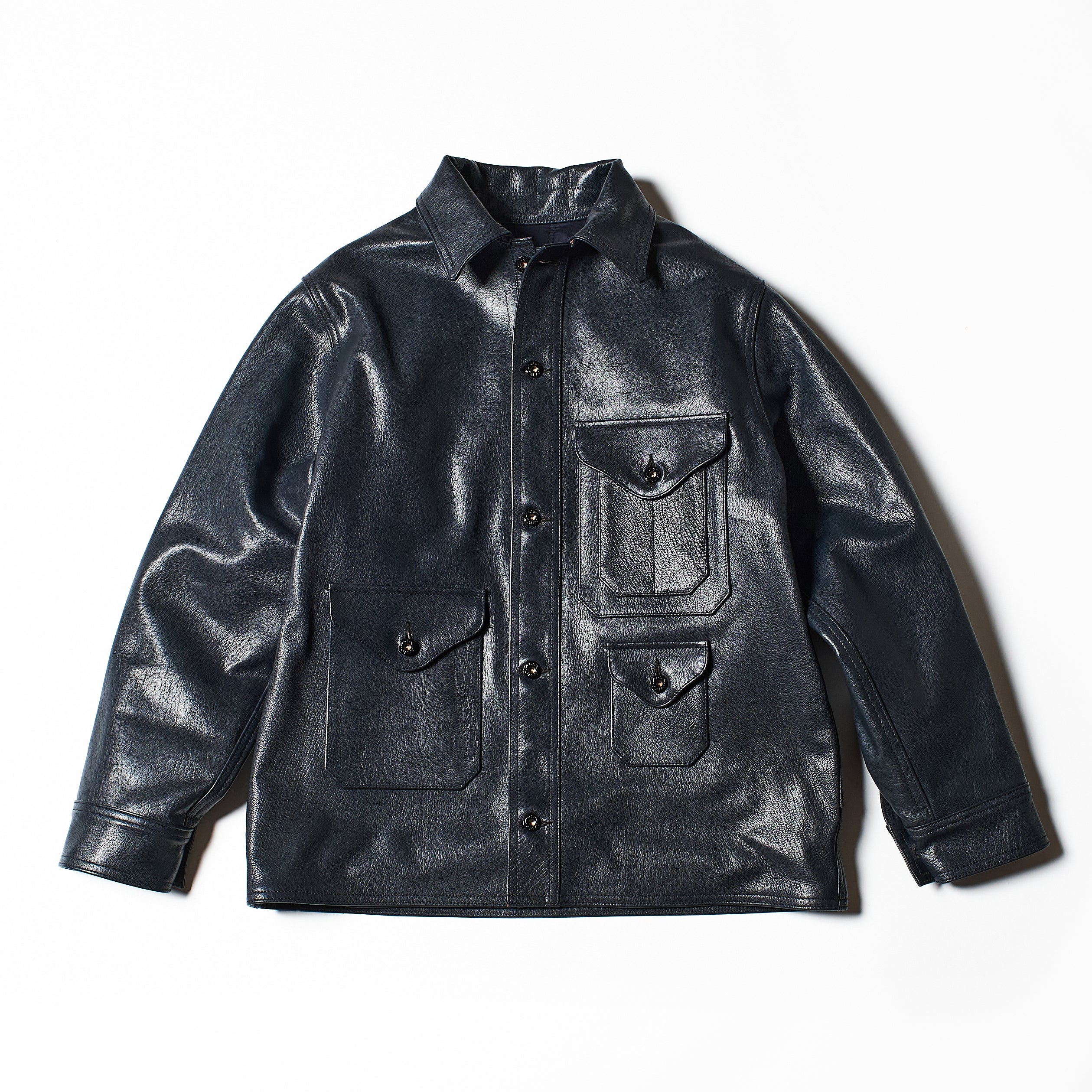 #2132-G3 CRUZER 8 : premium goatskin navy 
