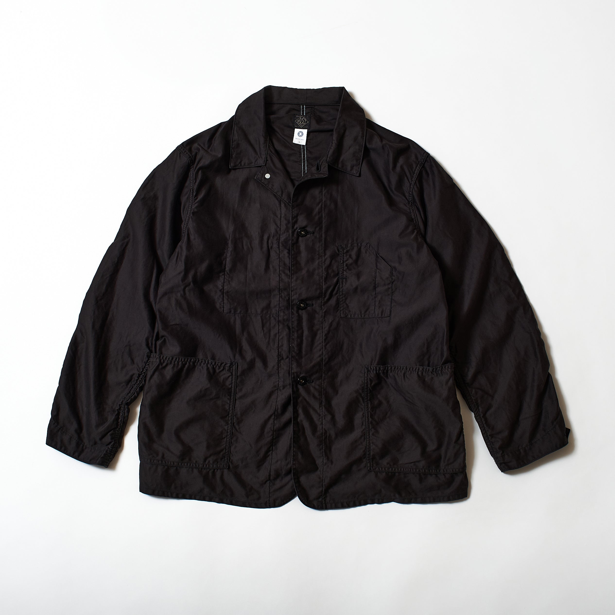 1106 3 Pocket Jacket CS : cotton sateen faded black 
