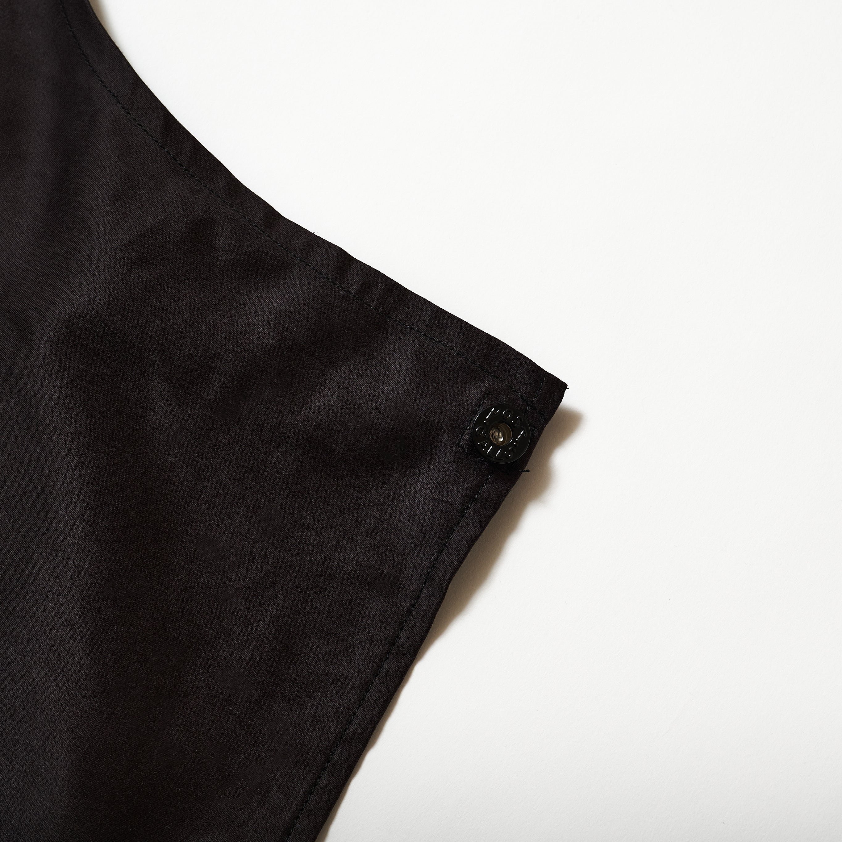 #3802-CS POST Apron #2 : cotton sateen faded black