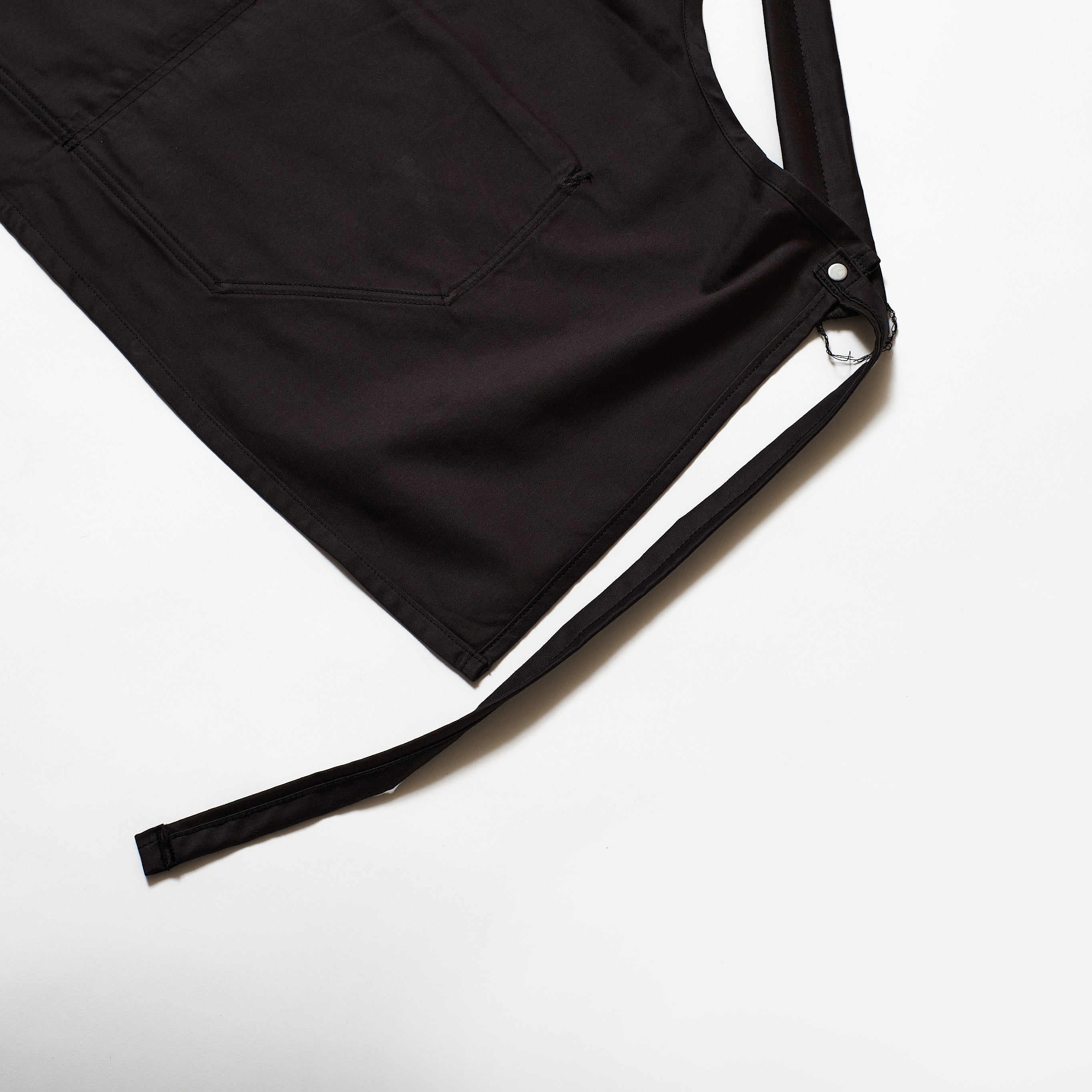 #3802-CS POST Apron #2 : cotton sateen faded black