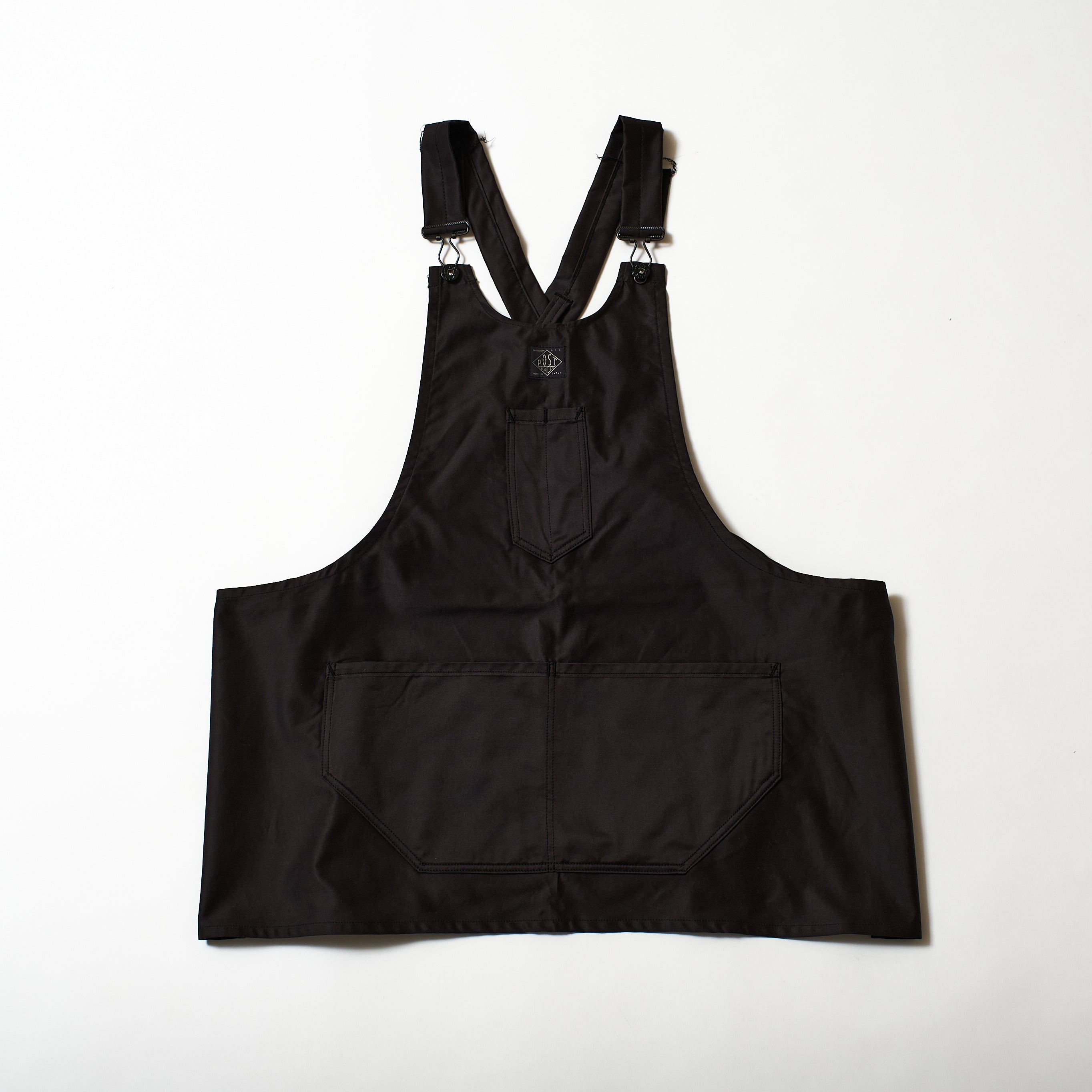 #3802-CS POST Apron #2 : cotton sateen faded black
