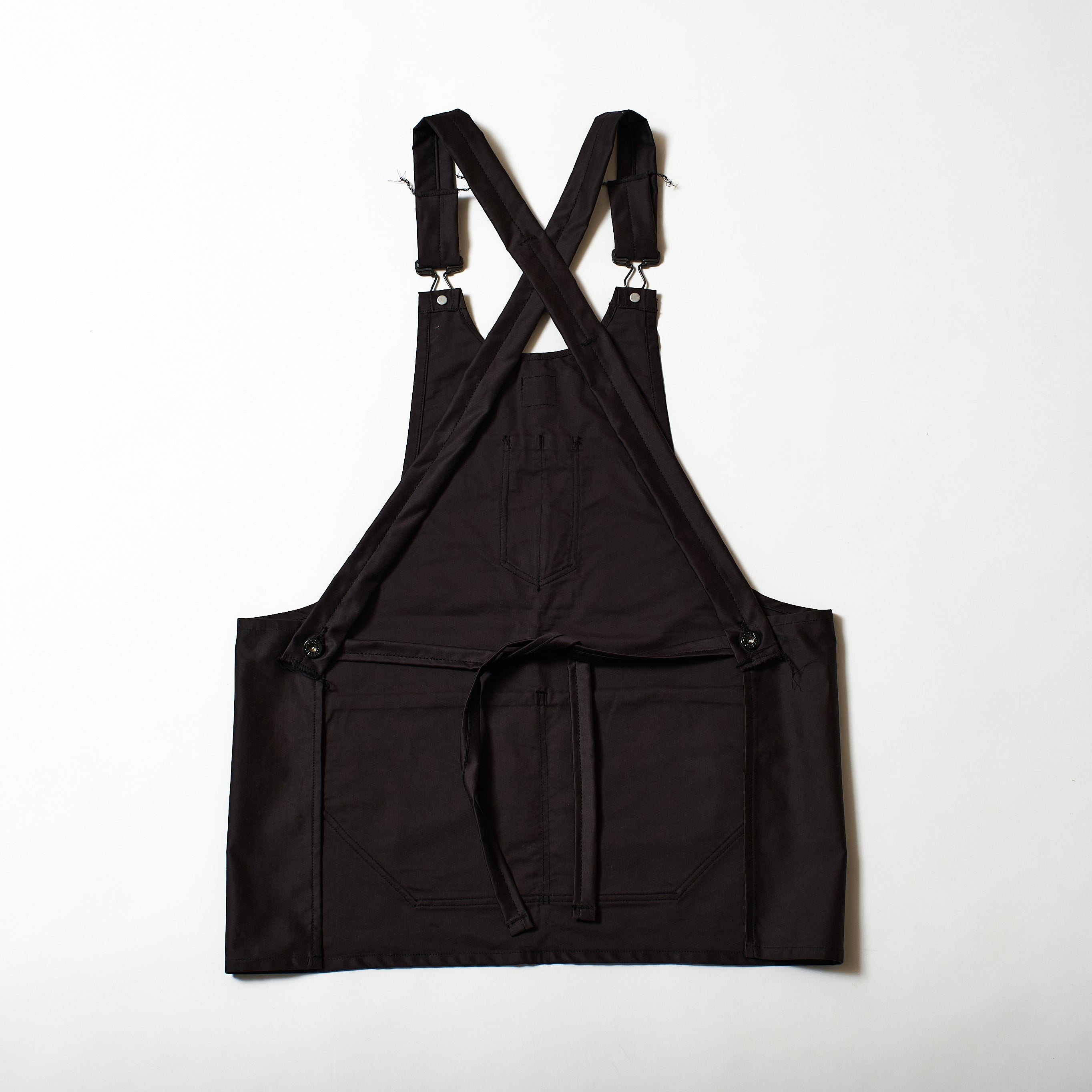 #3802-CS POST Apron #2 : cotton sateen faded black