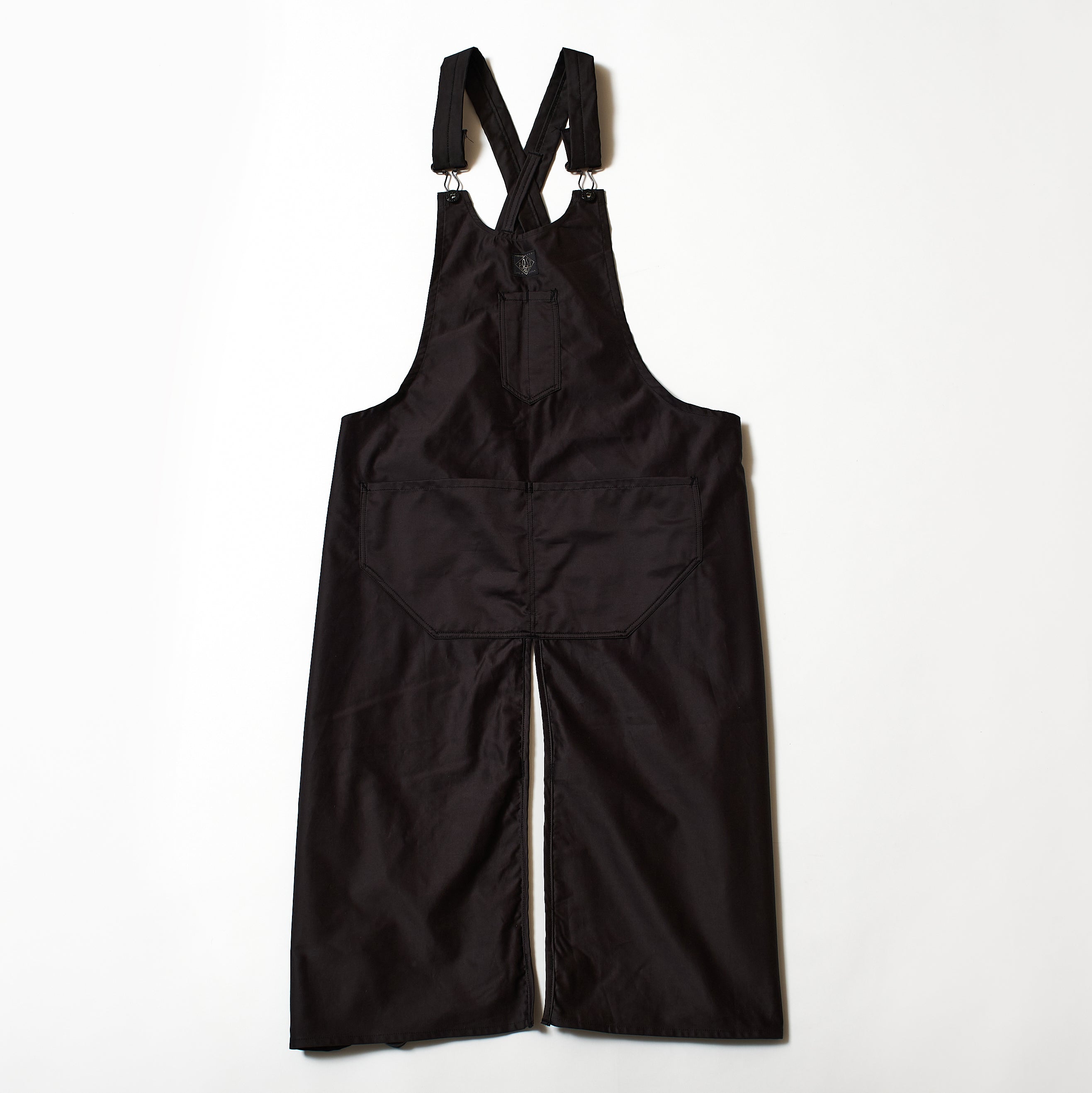 #3801-CS POST Apron #1 : cotton sateen faded black