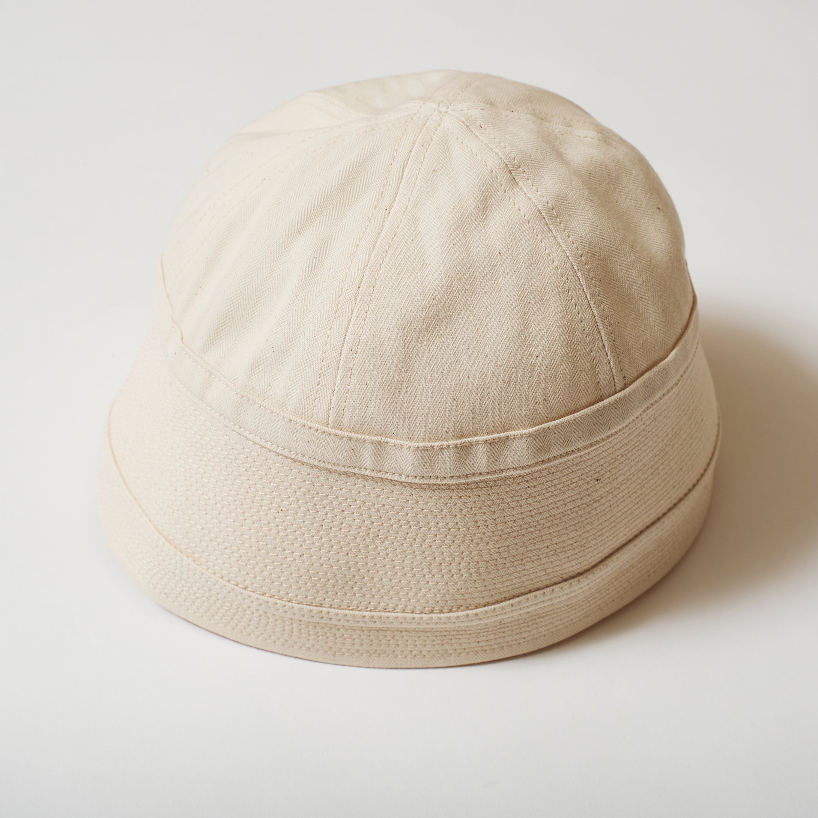 #3904-HBTN POST Sailor Hat : cotton HBT natural 