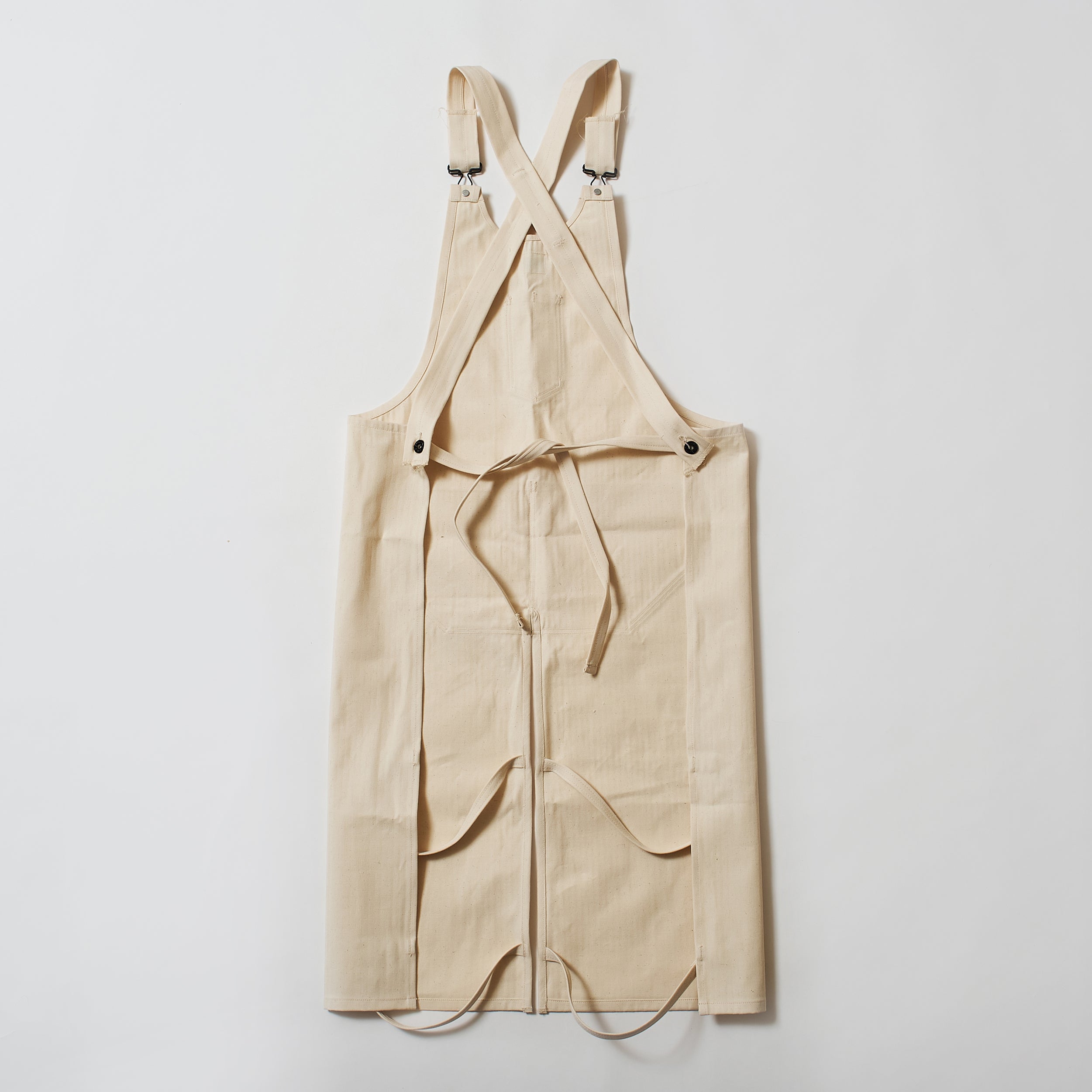 #3801-HBTN POST Apron #1 : cotton HBT natural 
