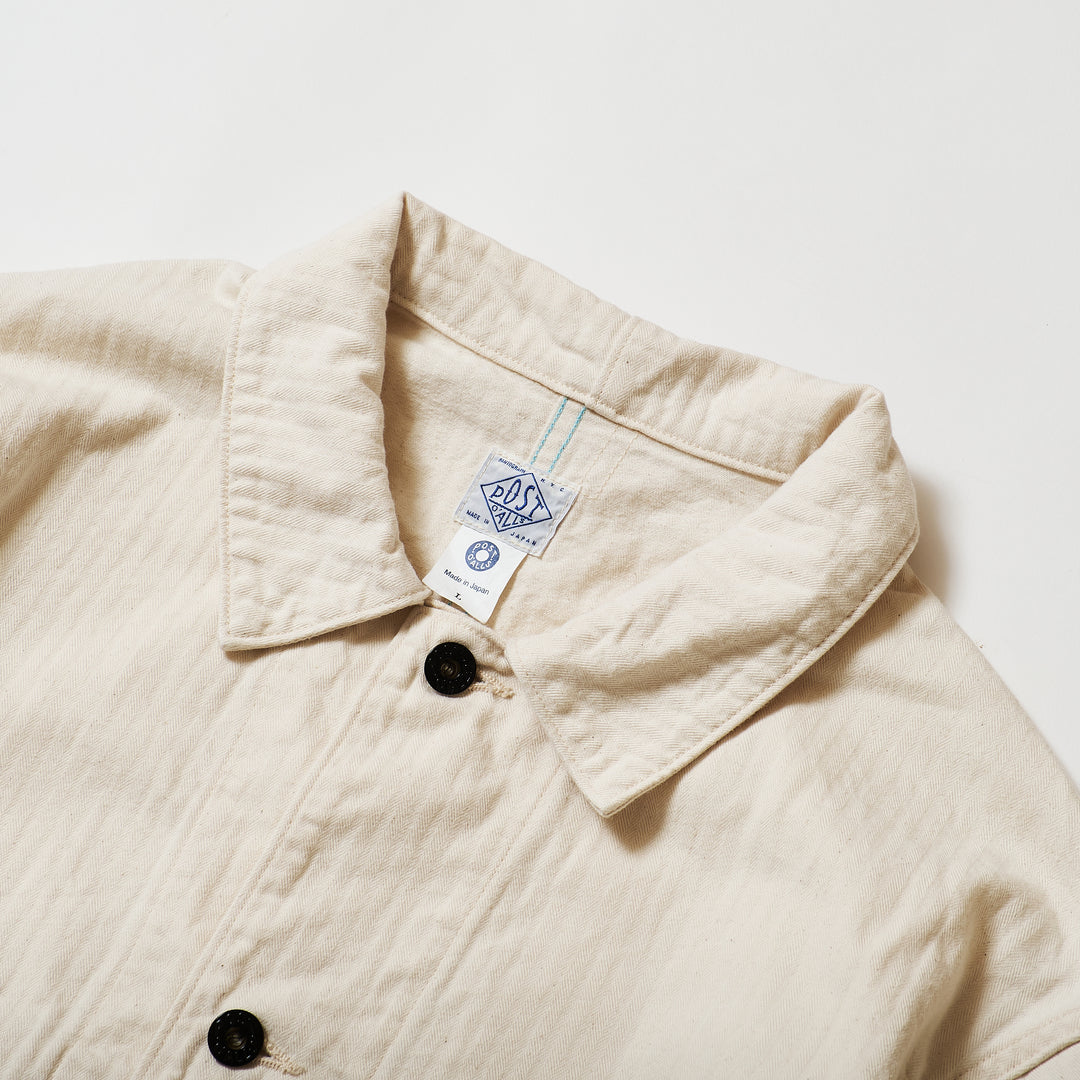 1106 3 Pocket Jacket HBTN : cotton HBT natural – POST OʼALLS
