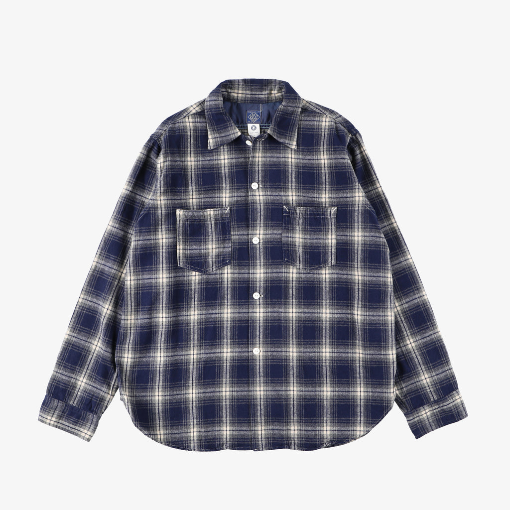 3205 EZ Cruz R2PF3 : plaid flannel navy x natural – POST OʼALLS