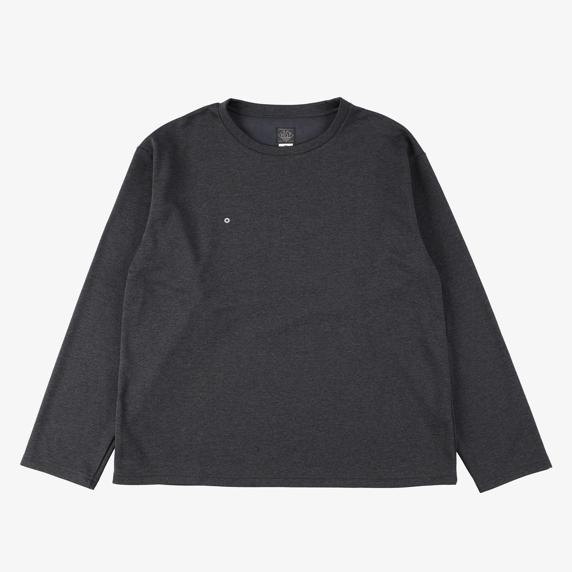 #3608 E-Z L/S Tee PJ1 / poly jersey charcoal heather