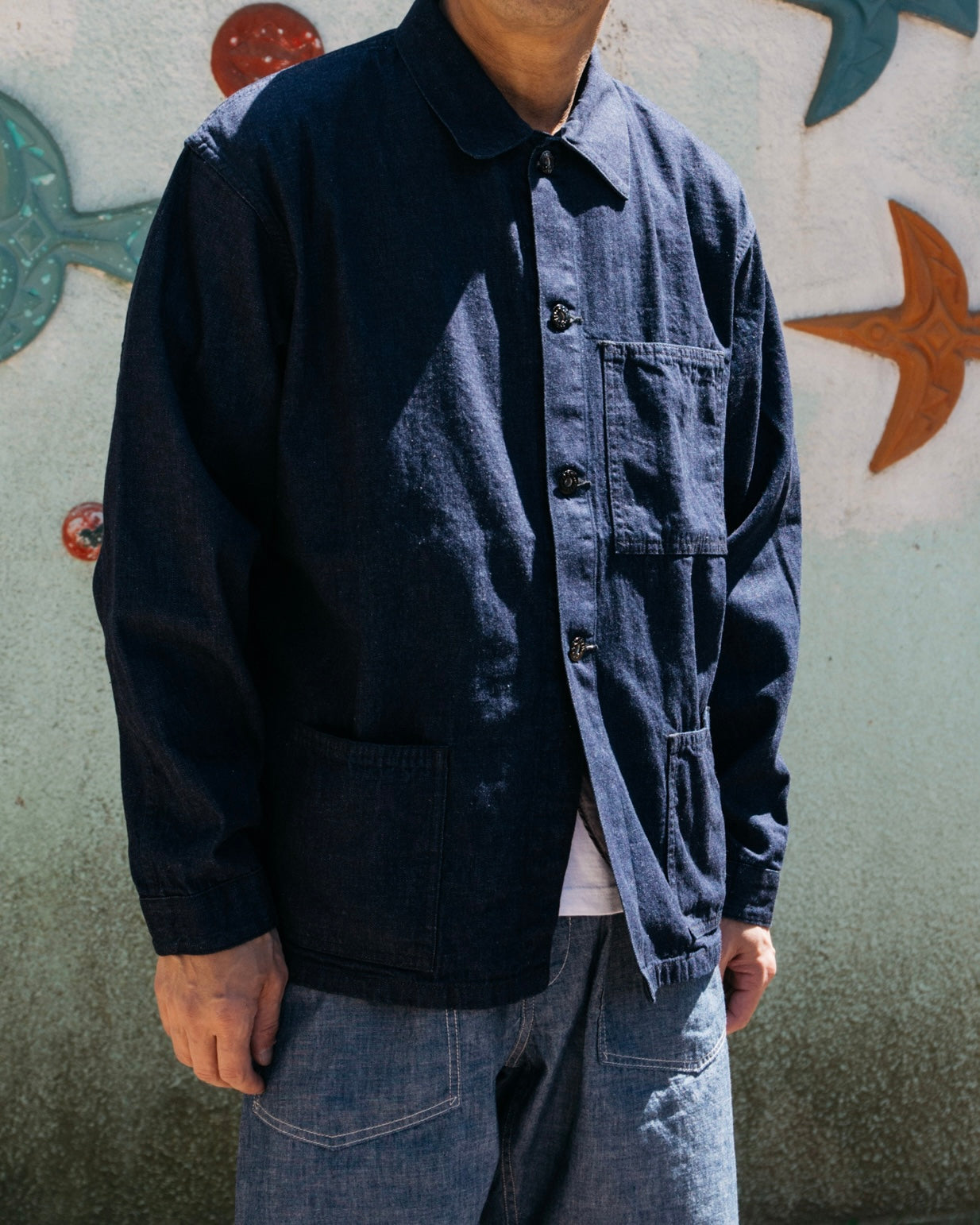 #3114-8D USMC 3 Pocket Utility Jacket (1930s Version) : 8oz. denim indigo 