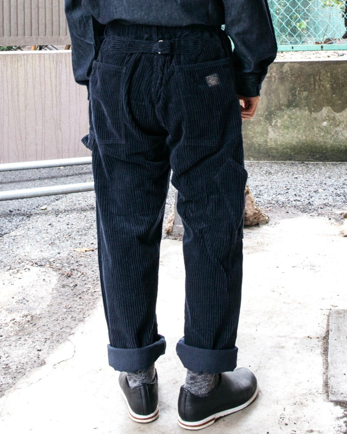 Post Overalls x Battenwear Army Pants : 5 Wale corduroy Navy 