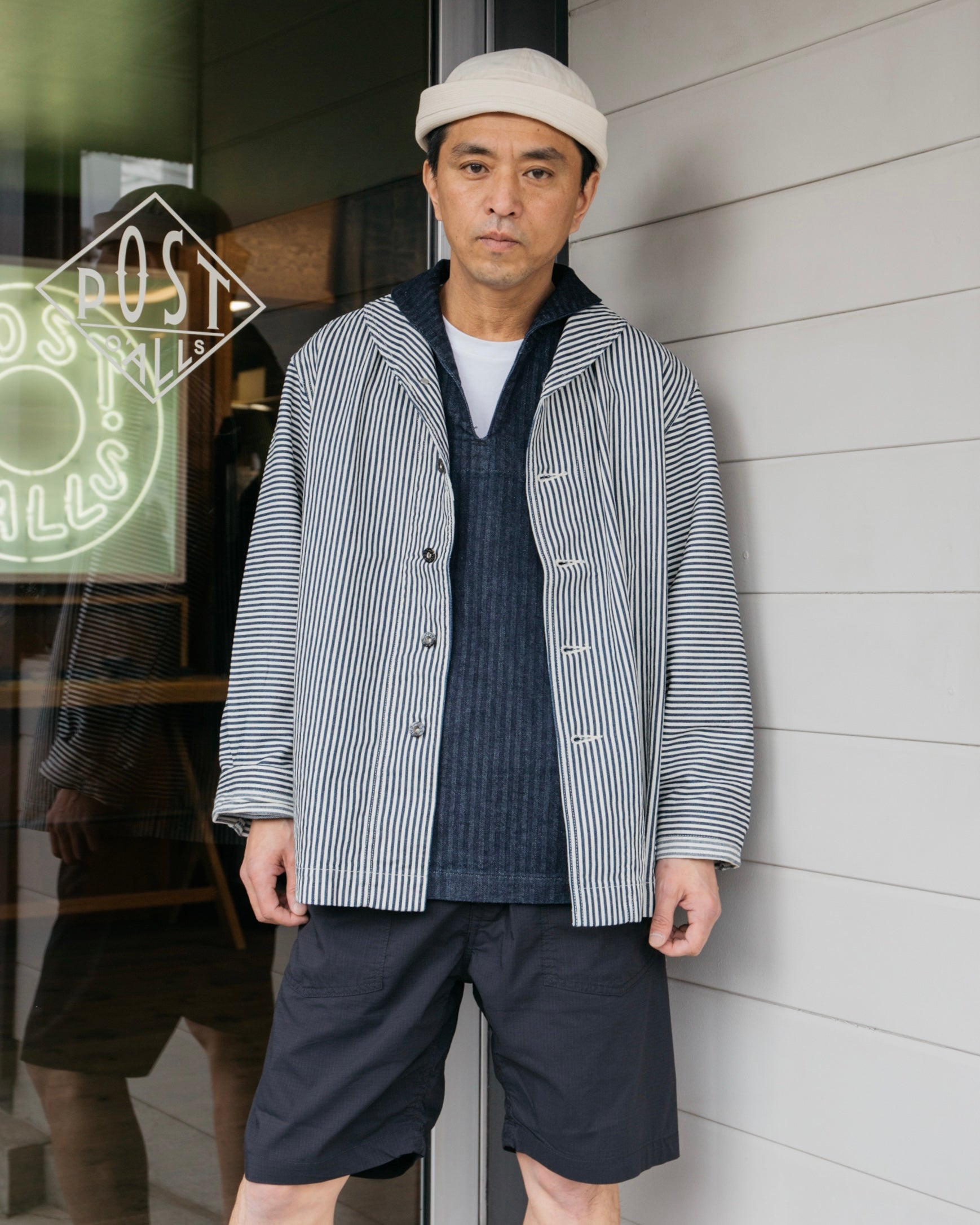 #2114R NAVY-BLU-R 03 : hickory stripe