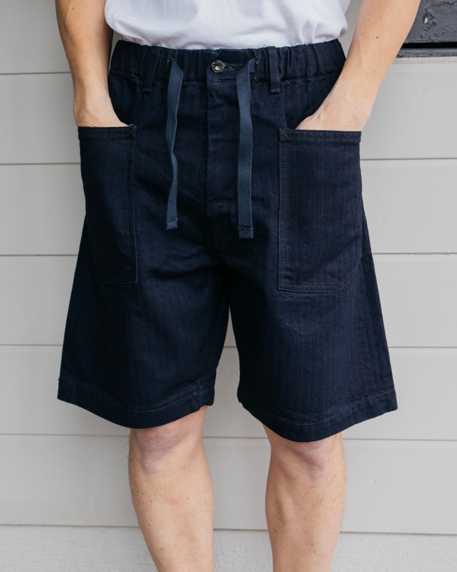 #3307S RS E-Z ARMY-NAVY Shorts : poly feather ripstop black