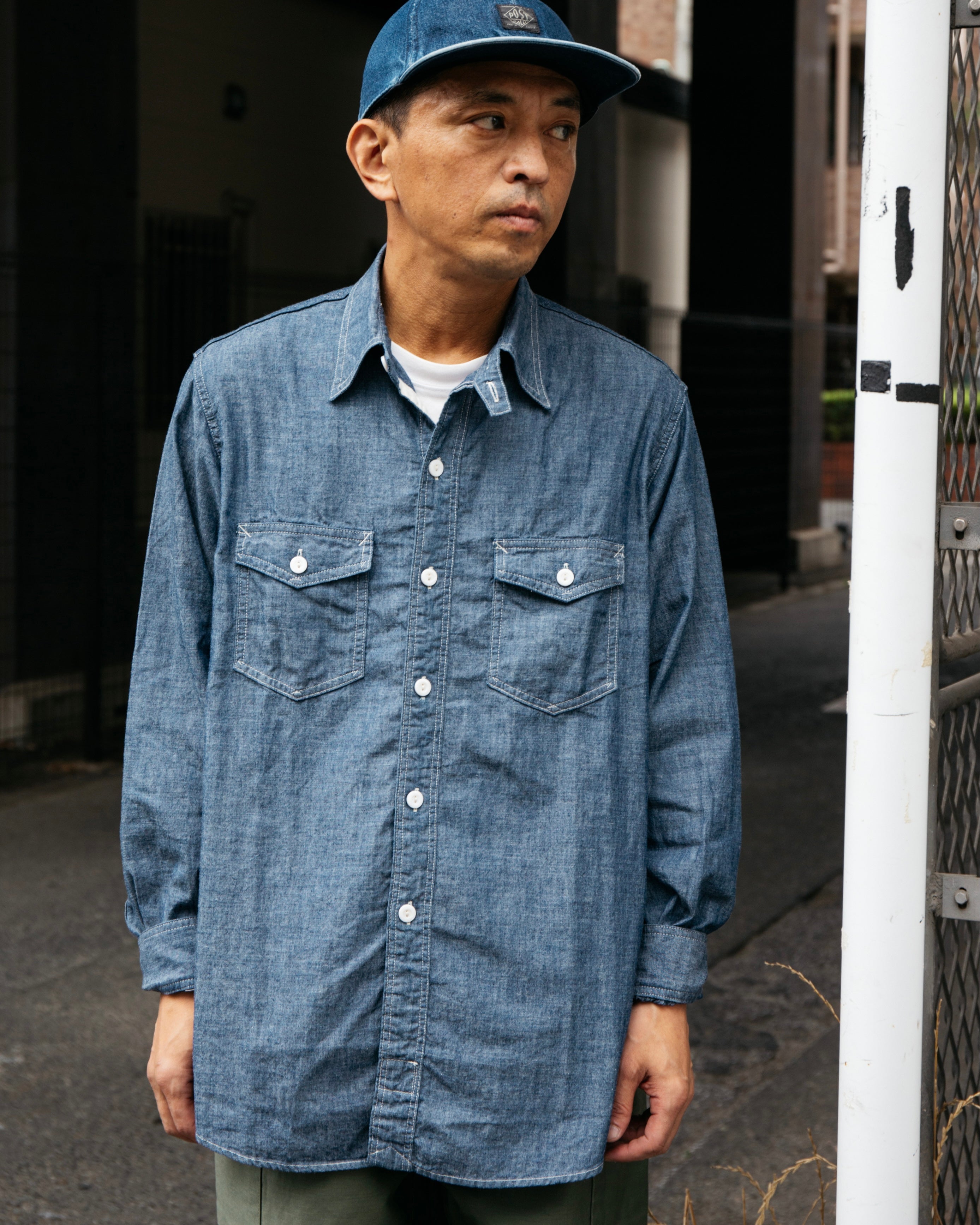 #3216-11 The NAVY CUT 2 : chambray indigo