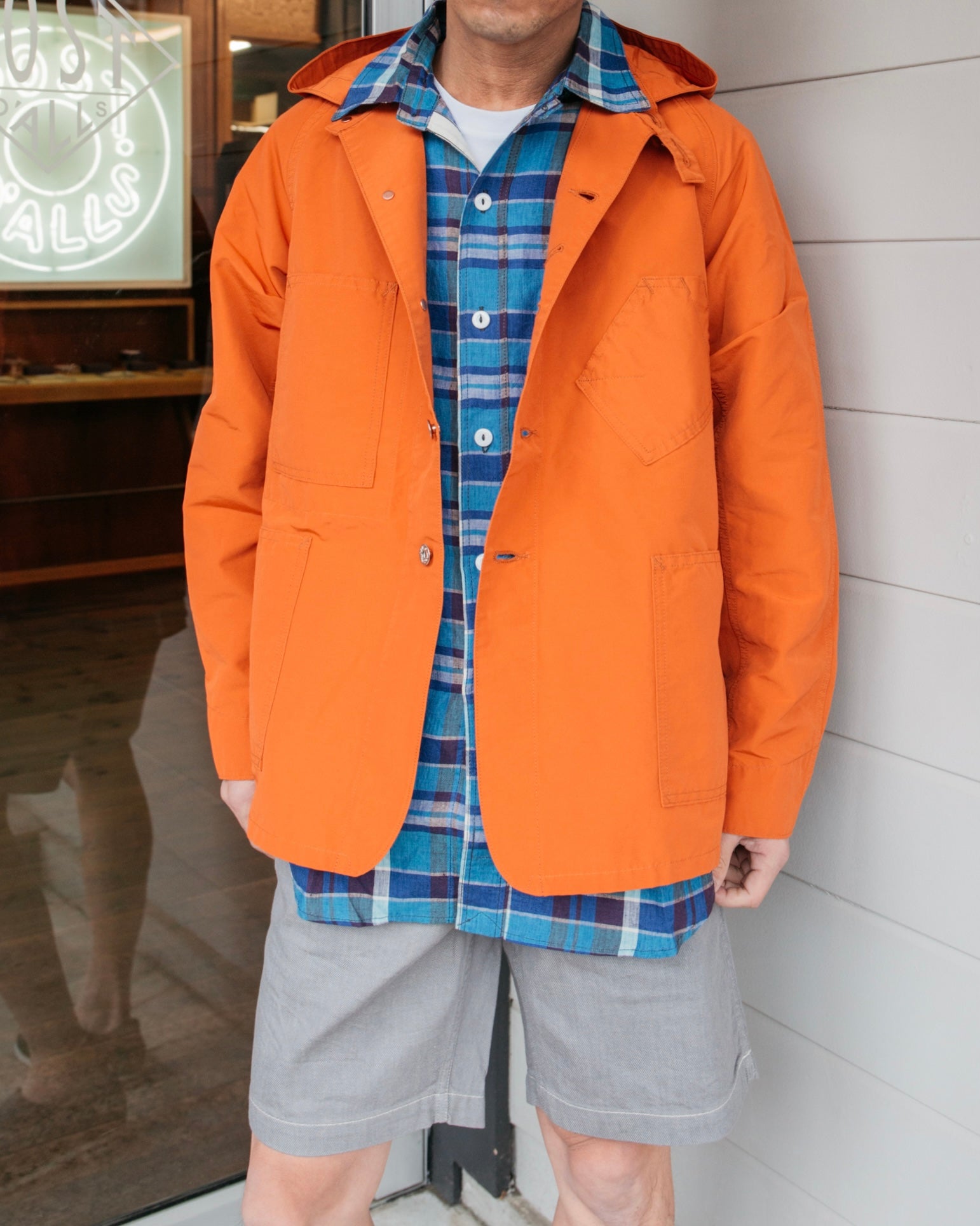 Post Overalls x Battenwear SWEETBEAR w/Hood : 60/40 Cloth orange