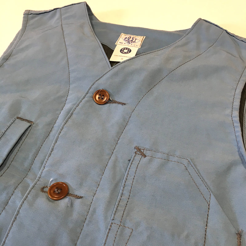 1501 No 1 Vest : 60/40 cloth slate blue "Dead Stock" / S