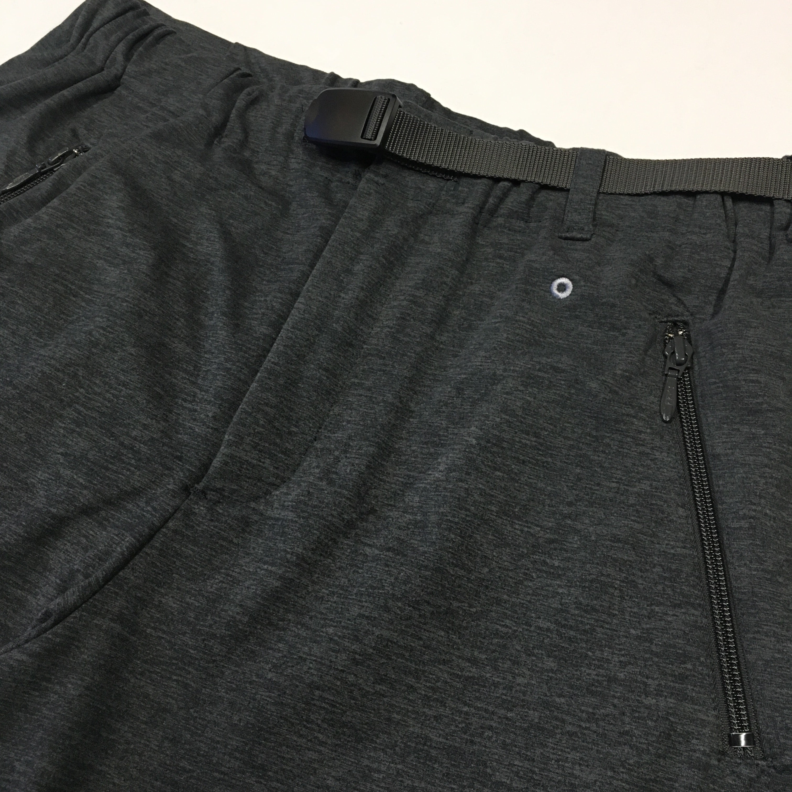 #3604 E-Z shorts PJ1 : light weight poly jersey charcoal heather
