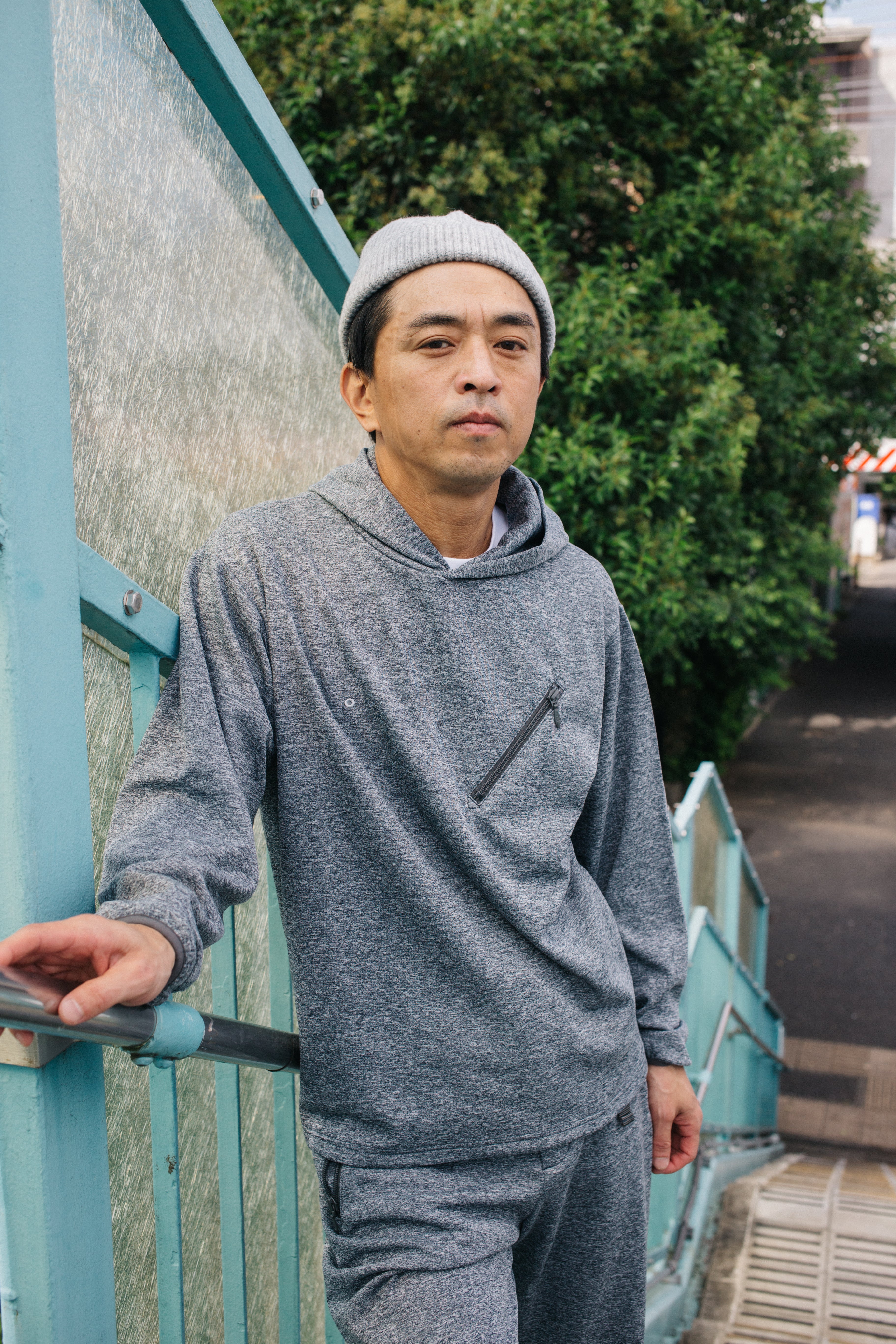 #3613-J3 EZ Hoodie LLC 2 : poly jersey dark ash (Shop Special) 
