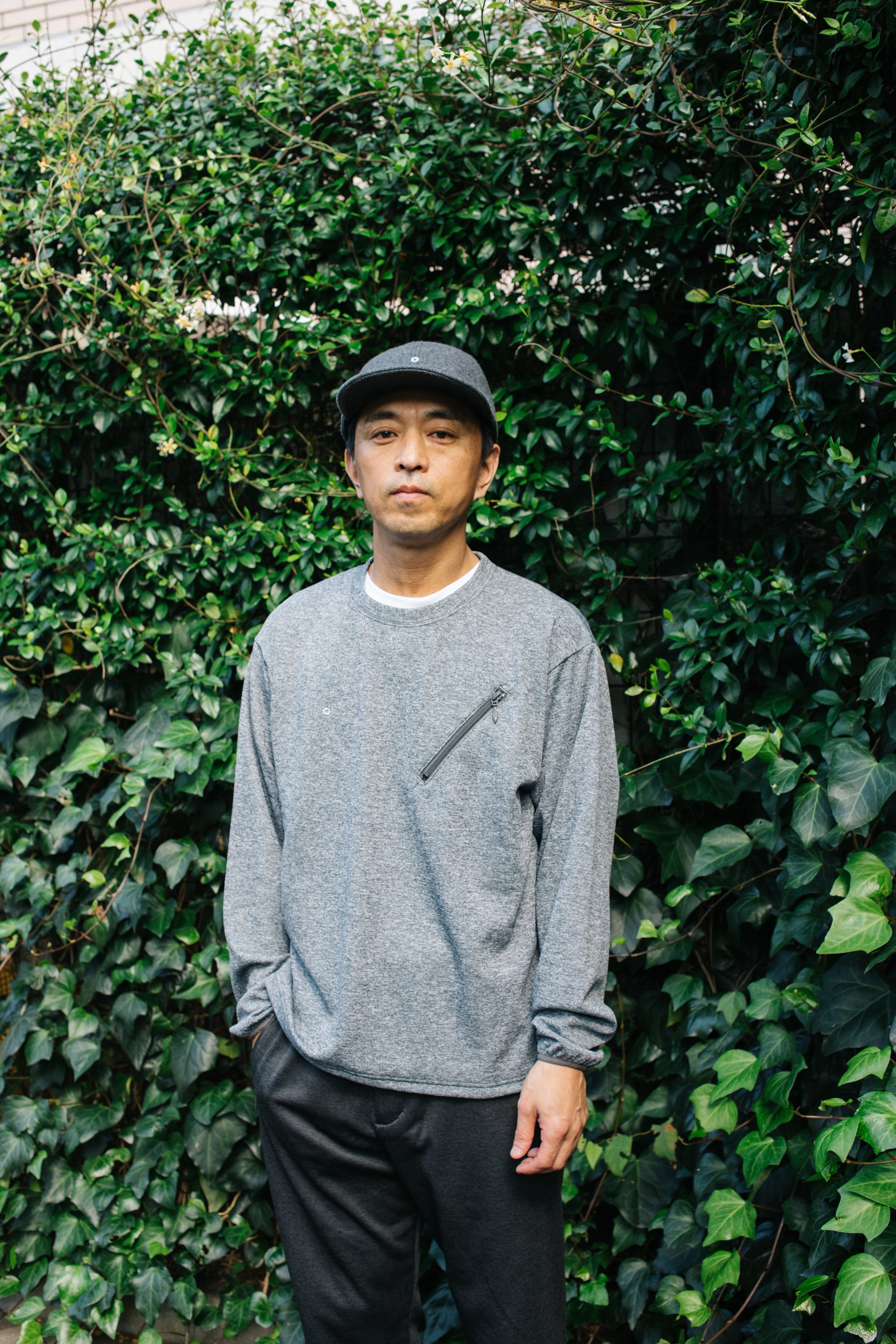 #3612 EZ LS Tee 2 J2 : poly jersey light ash