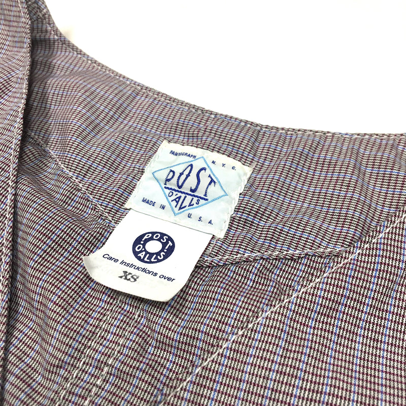 1512 Royal Traveler : plaid shirting brown x blue "Dead Stock"
