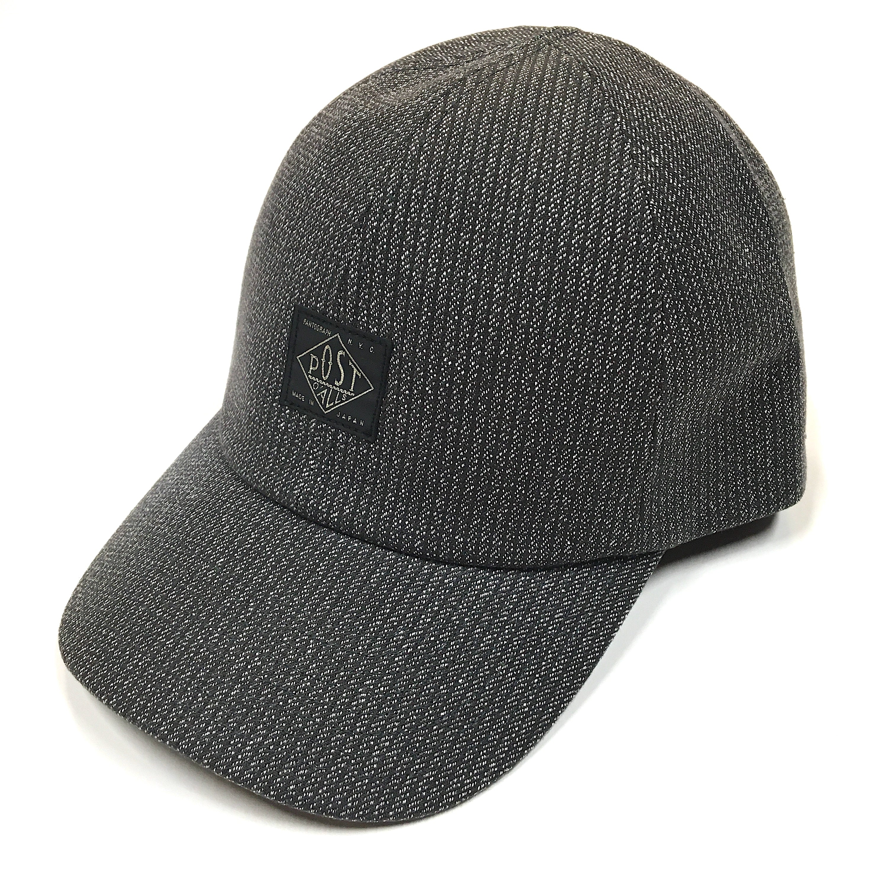 #4101 POST Ball Cap SH : grey heather stripe charcoal (Shop Special)