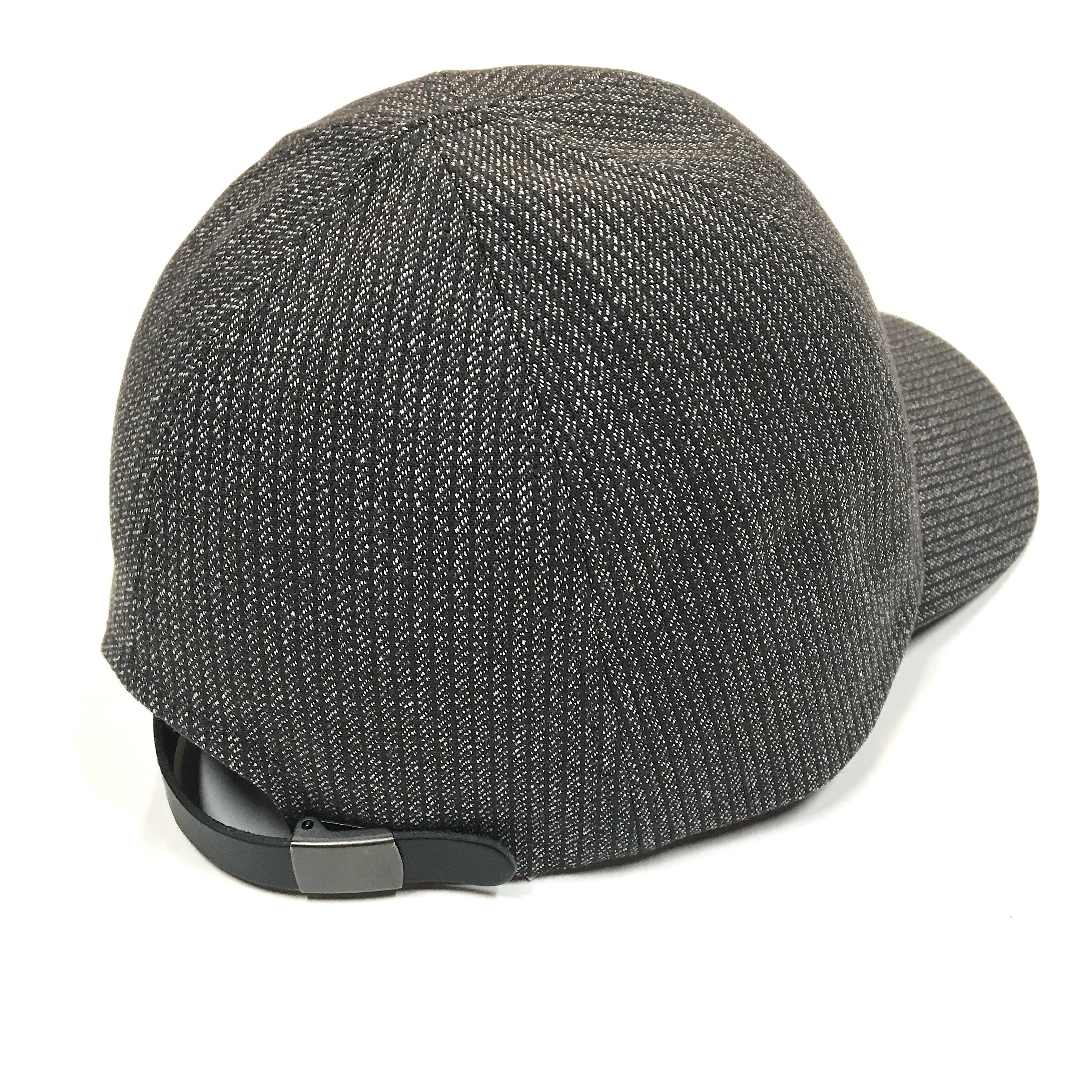 #4101 POST Ball Cap SH : grey heather stripe charcoal (Shop Special)