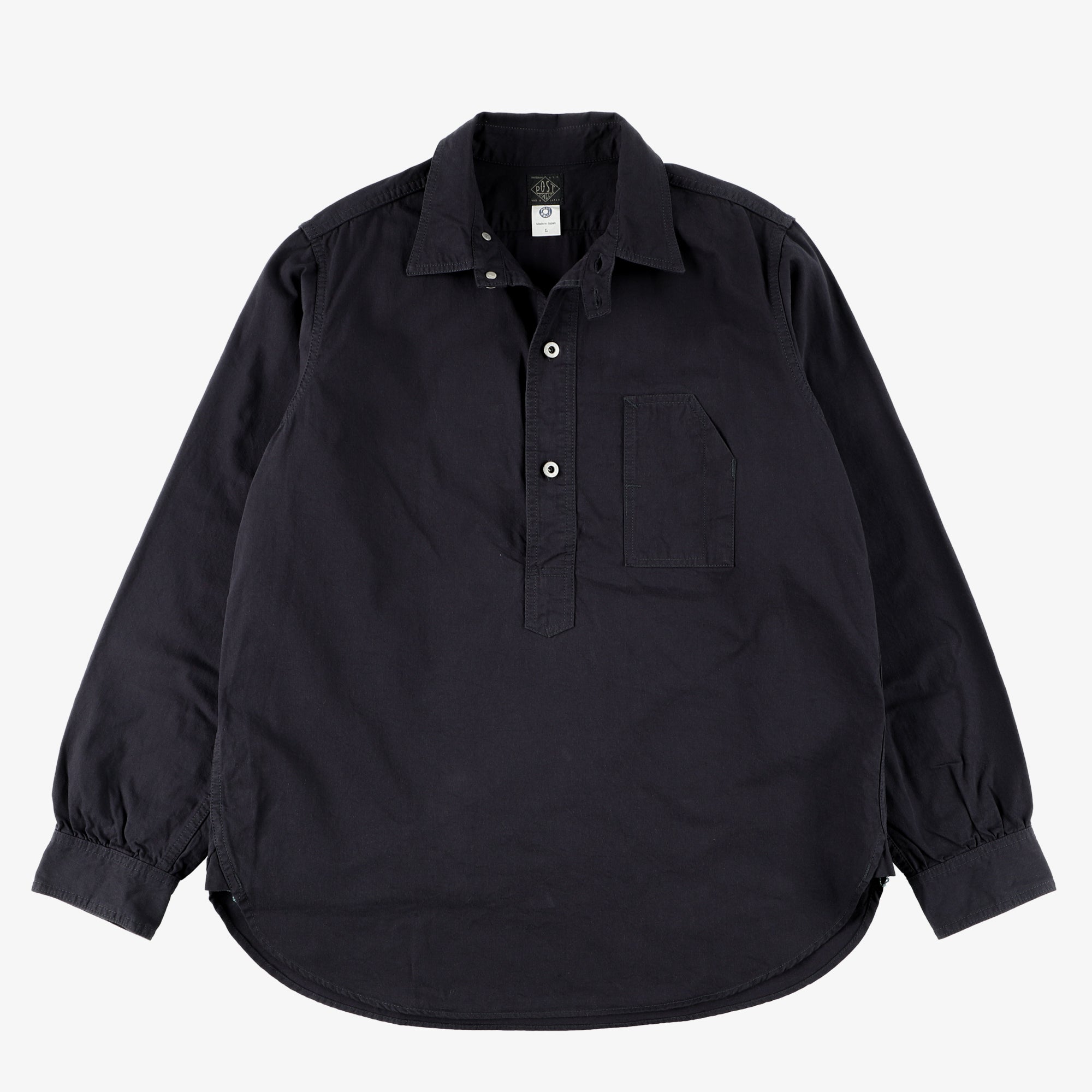 #1201 No.1 Shirt CT1 / cotton twill black