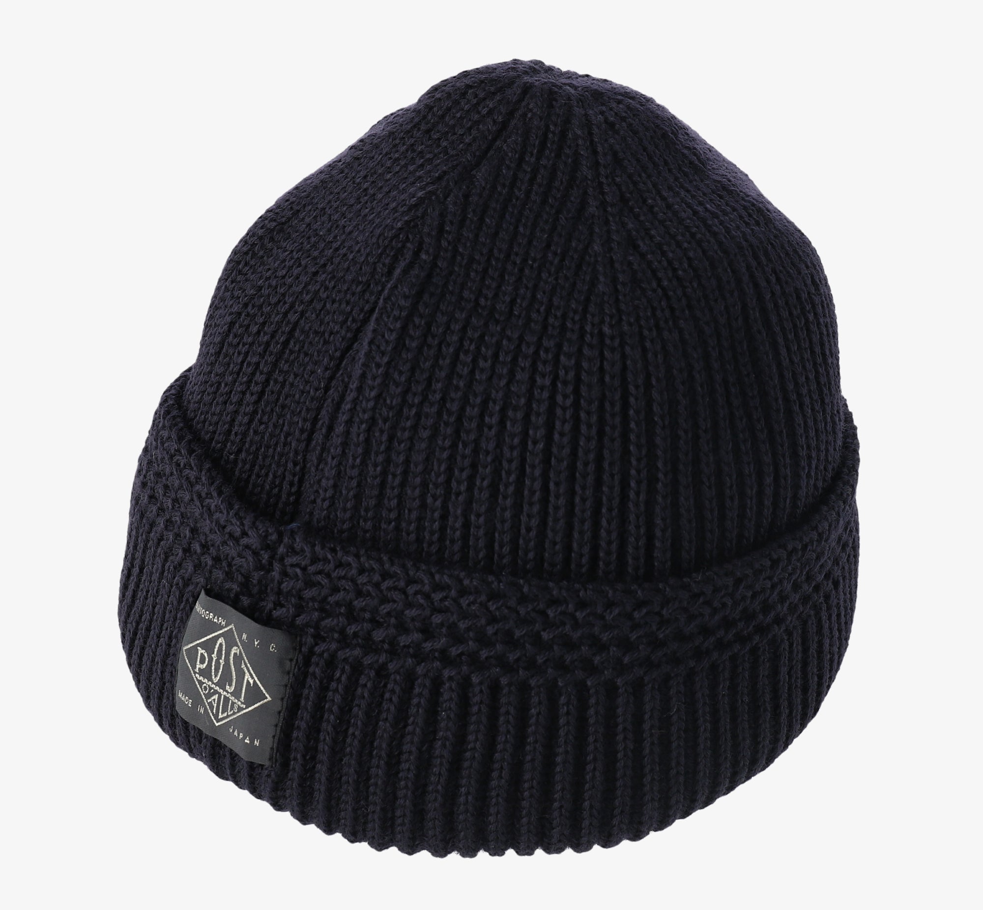 #4102 POST Beanie 2 : wool knit navy