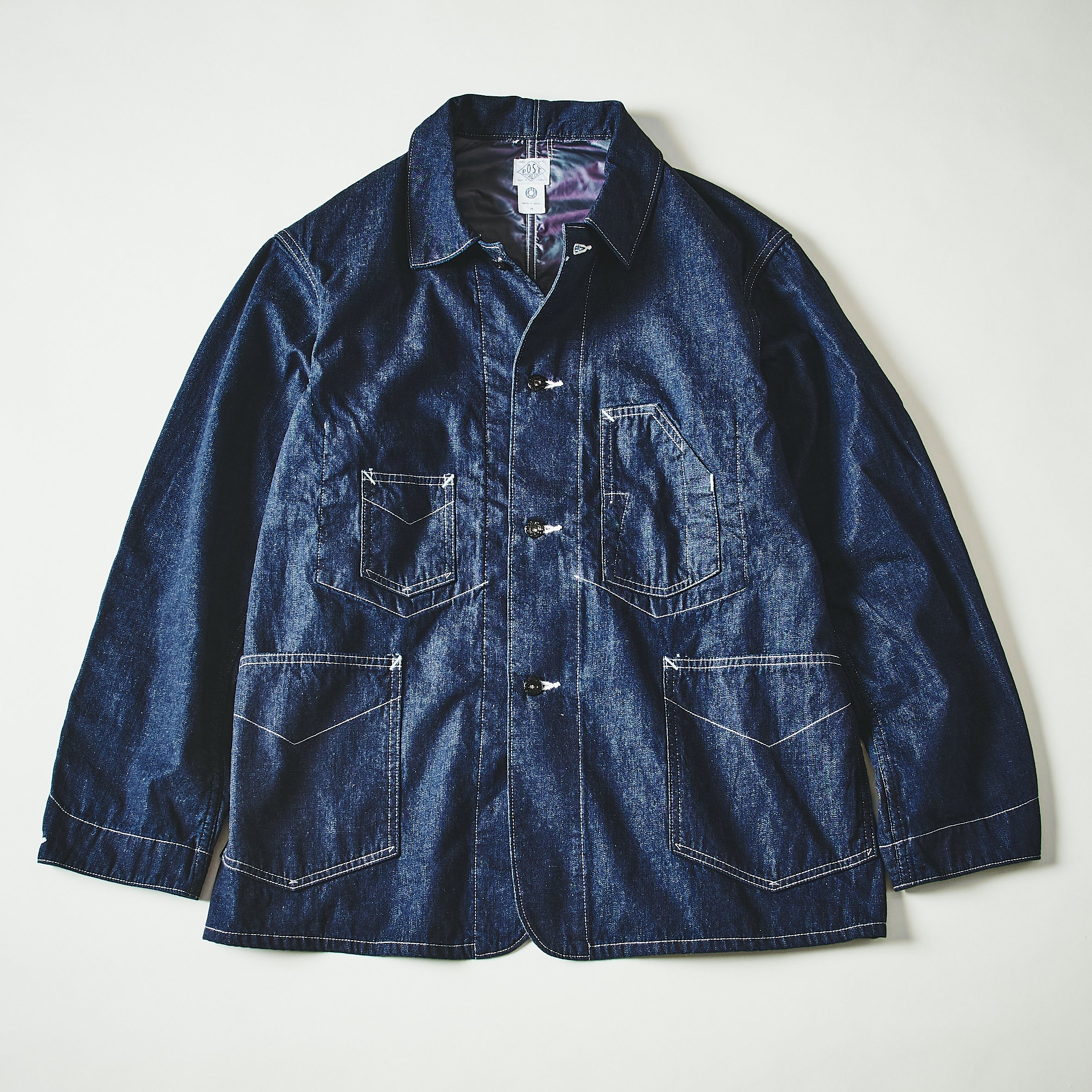 #3111-8DI De Luxe Railroader 2 : 8 oz. denim w/taffeta lining indigo