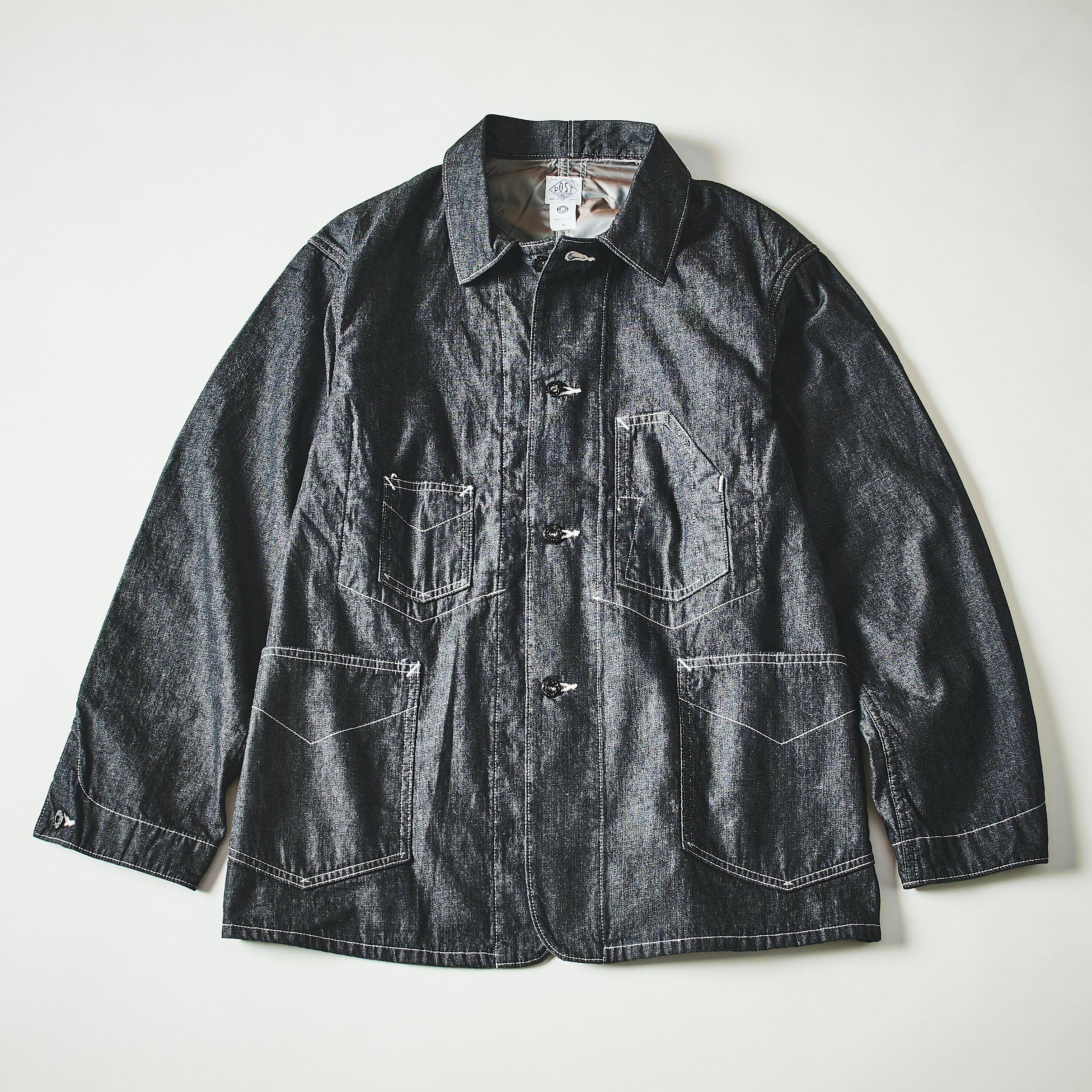 #3111-8DB De Luxe Railroader 2 : 8 oz. denim w/taffeta lining black