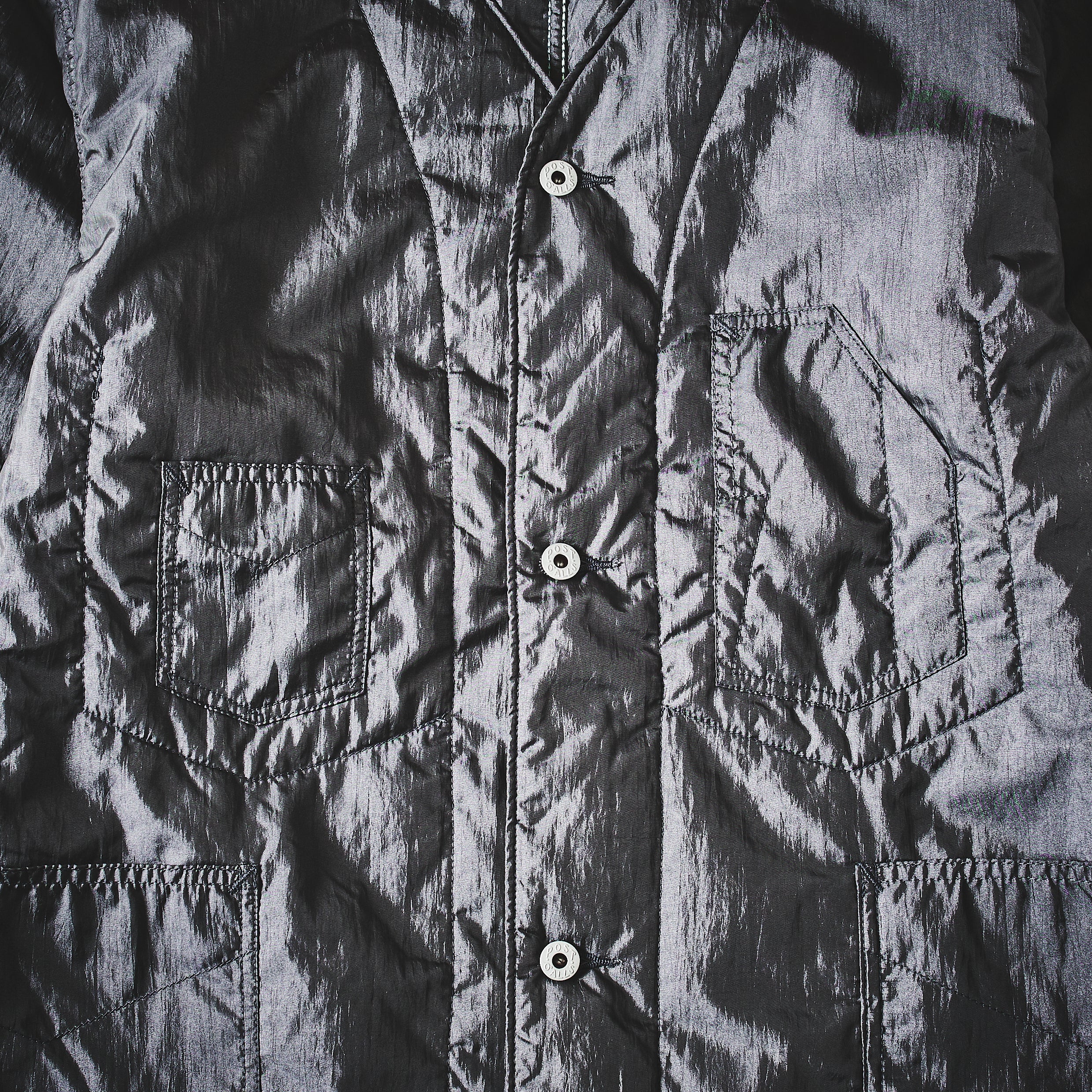 #3111DV-CT1 De Luxe Railroader 2 DV : crinkle nylon taffeta w/Thinsulate charcoal