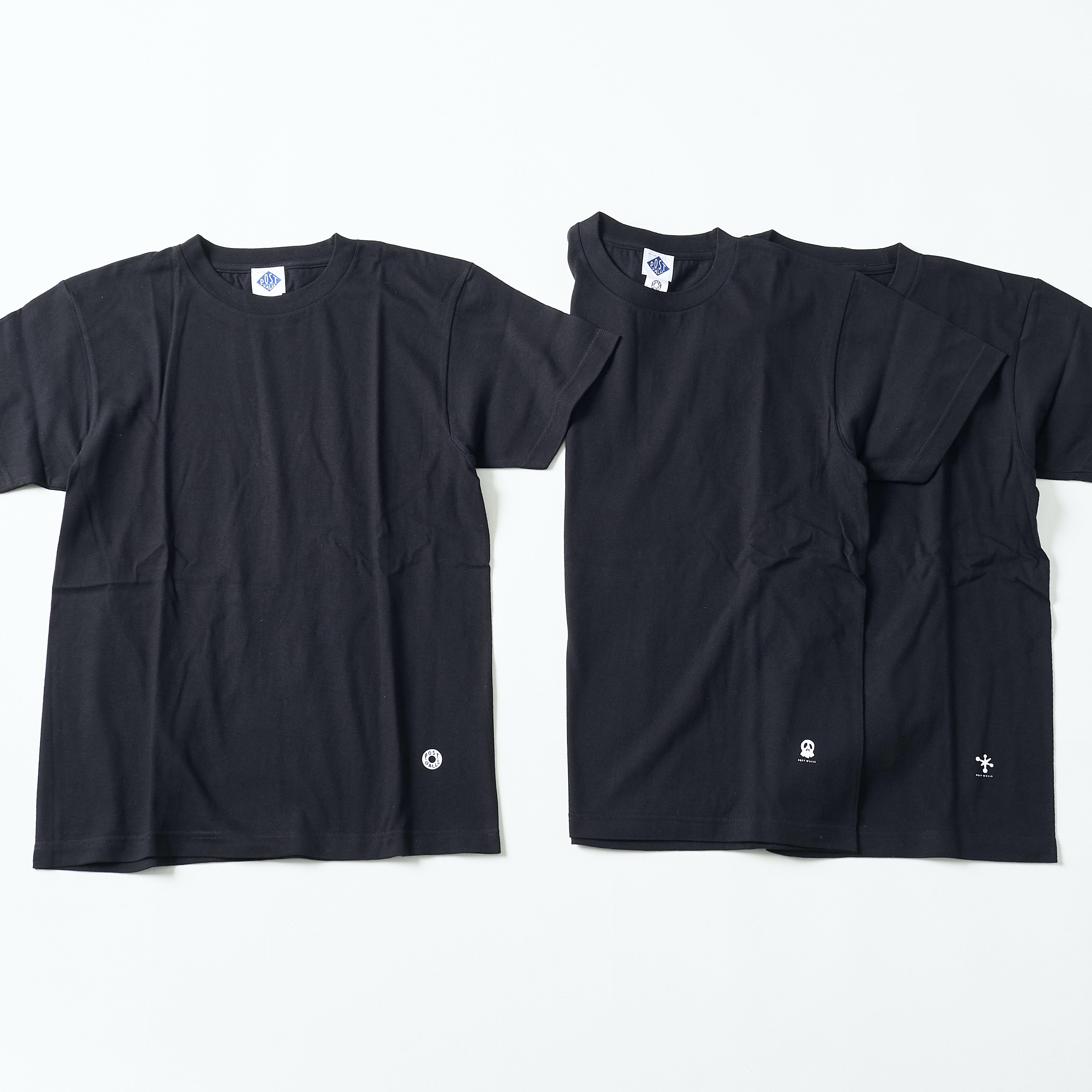 Crew neck 3pack tee Ver.2 (3PT2-BK) : black (Shop Special)