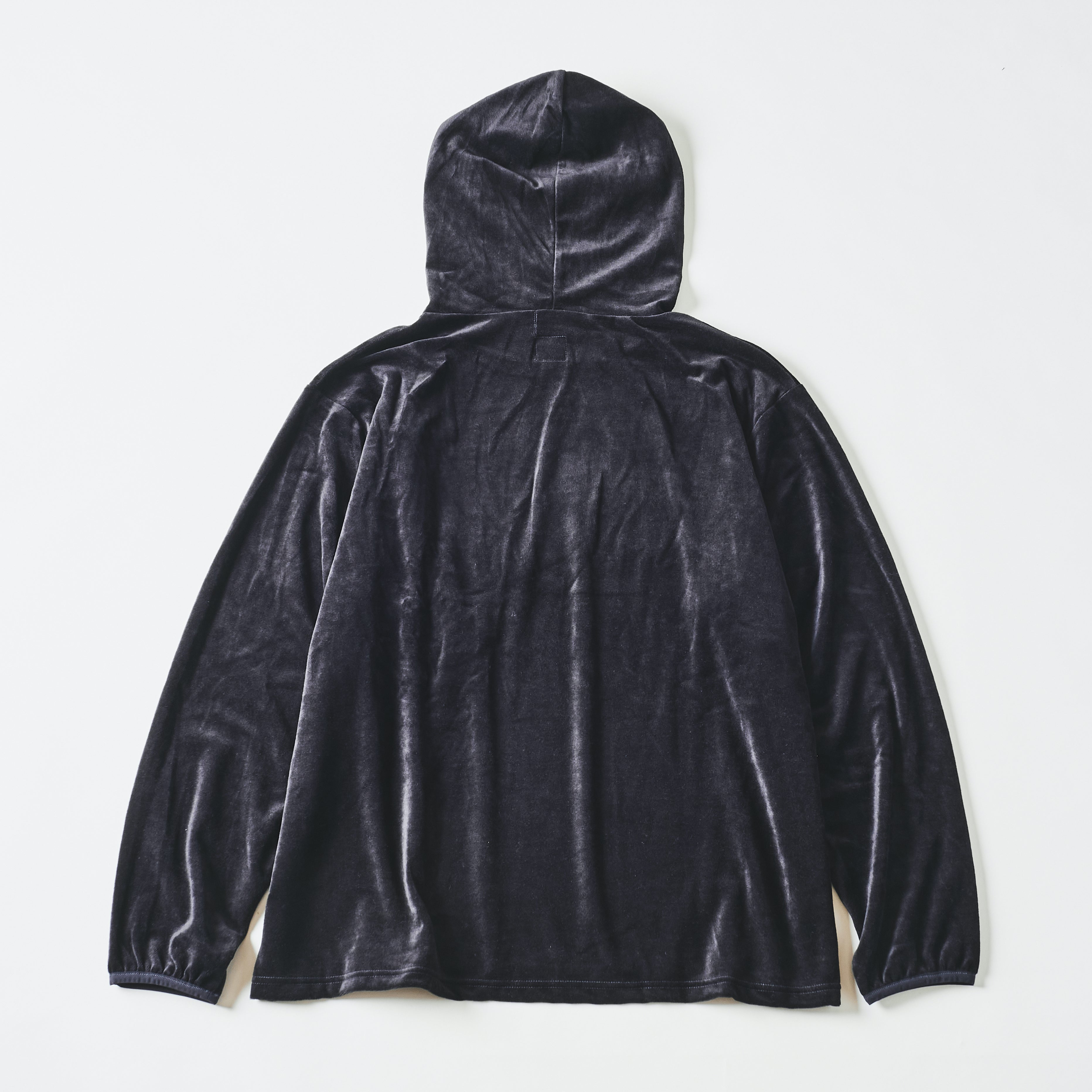 #3613-V3 E-Z Hoodie LLC 2 : poly/cotton velour black (Shop Special)