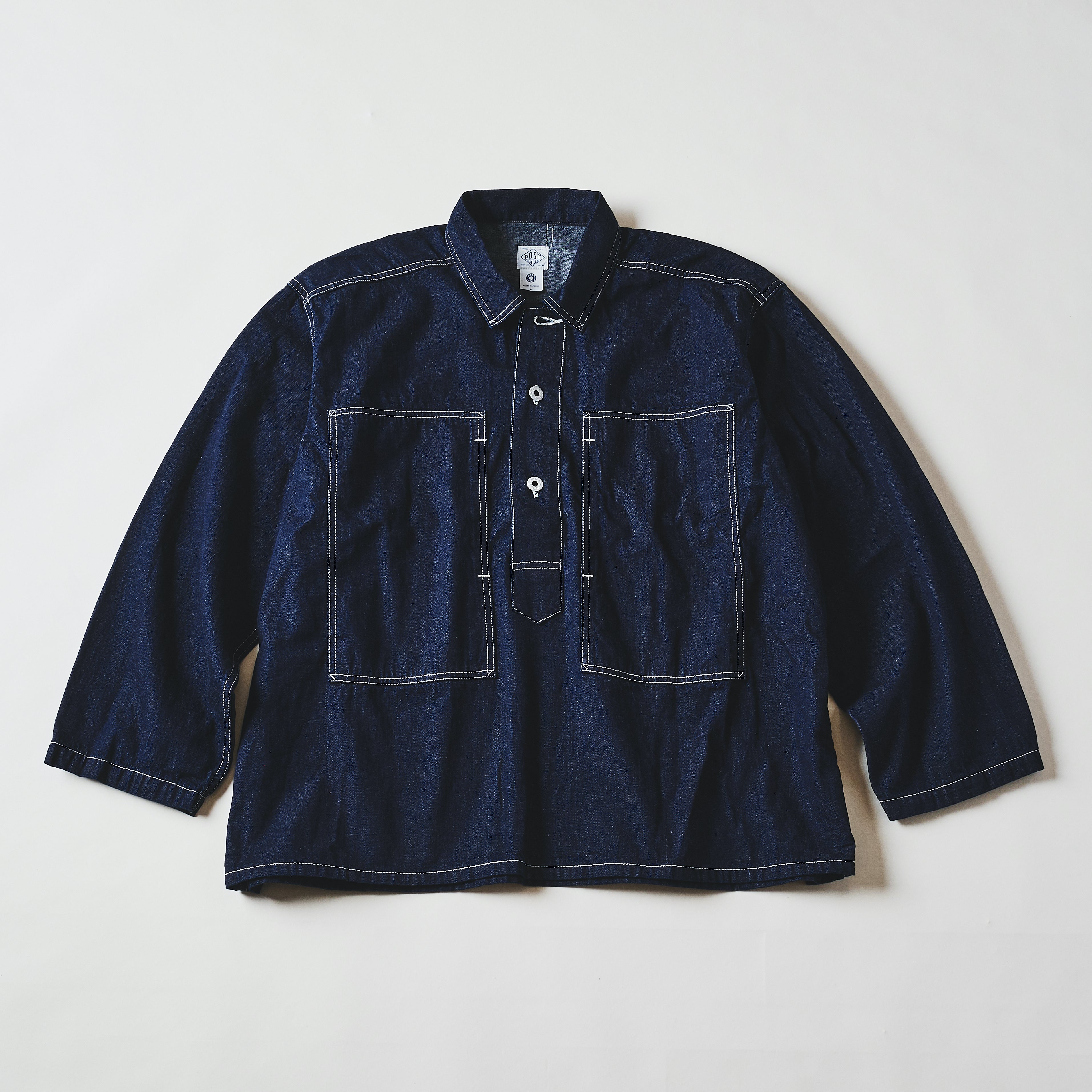 #1204-8DI ARMY SHIRT : 8 oz. denim indigo