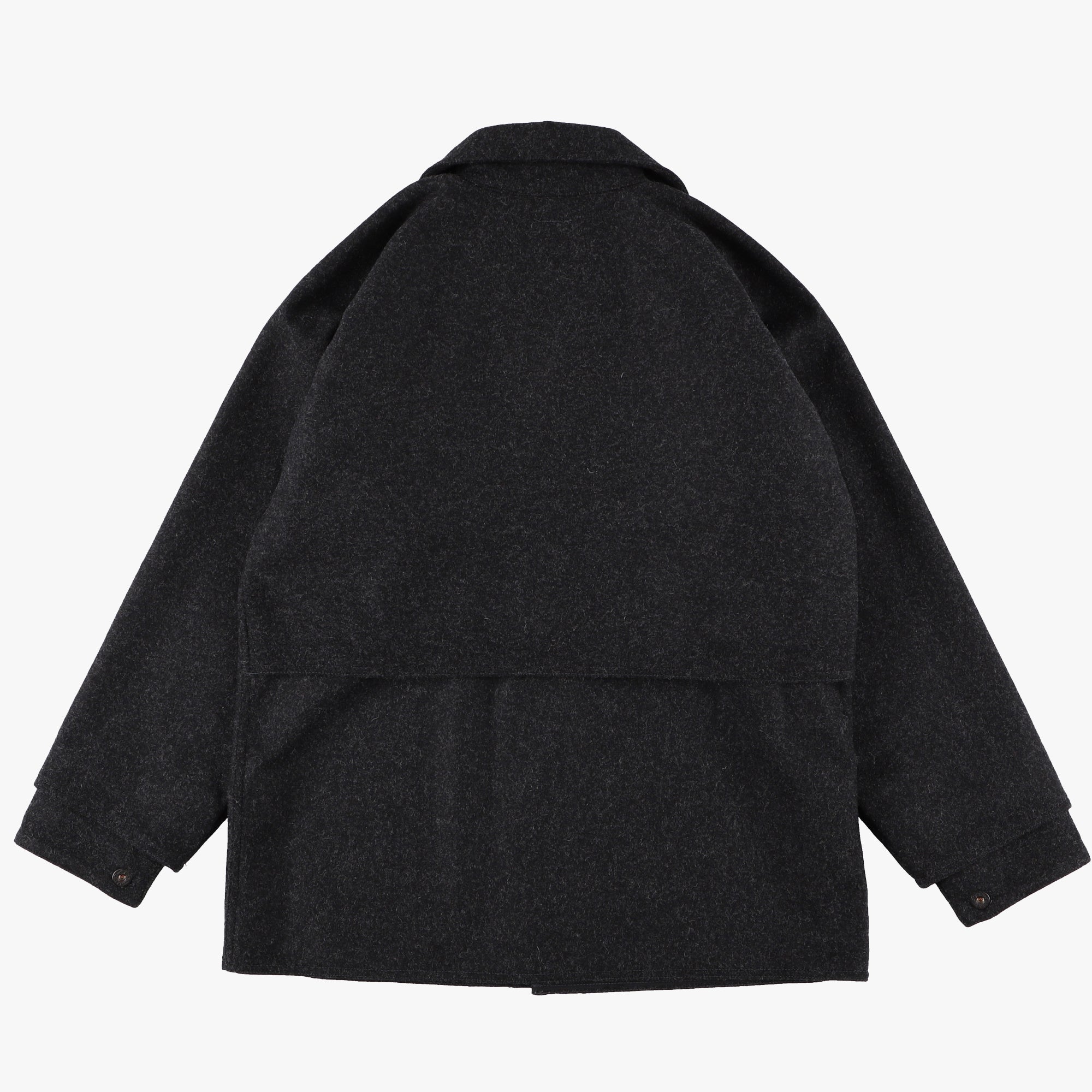 #2133-WM2 POST LOGGER : wool melton charcoal heather