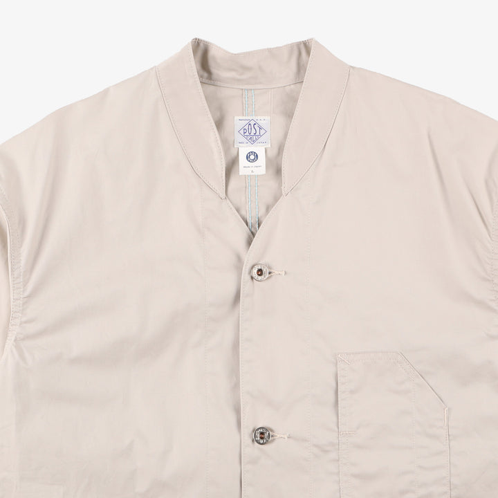 ポストオーバーオールズ#1109R light twill stoneジャケット img_2D_0019_4d44e2d4-d6fb-40a7