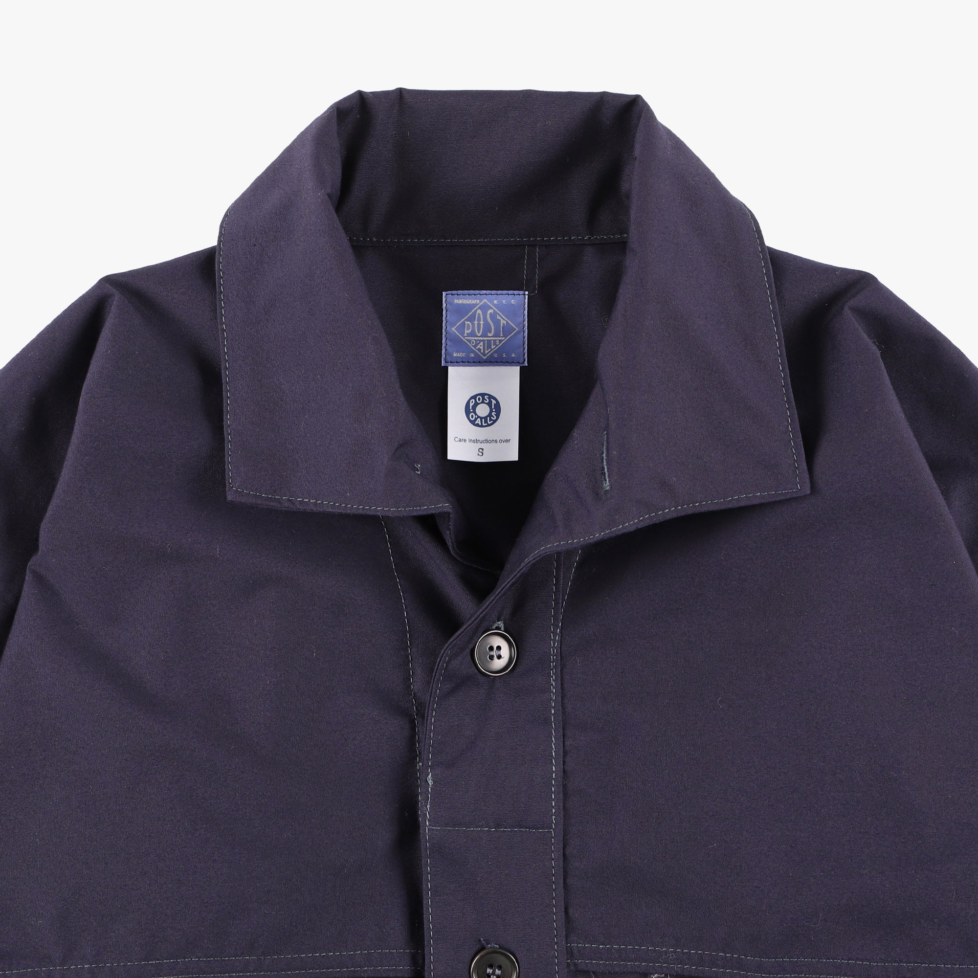 #2133-CPN POST LOGGER : cotton poplin navy "Dead Stock"